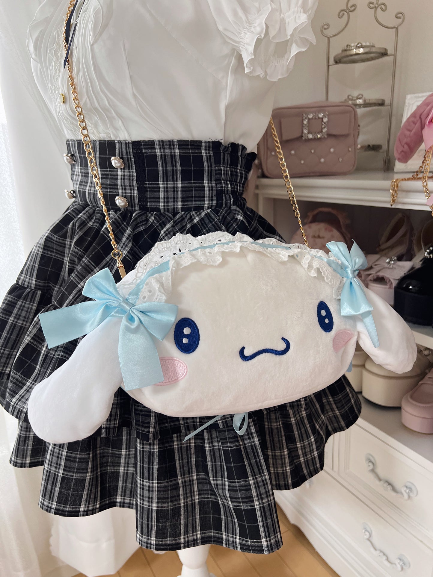 Cinnamoroll Lolita Face Shoulder Bag
