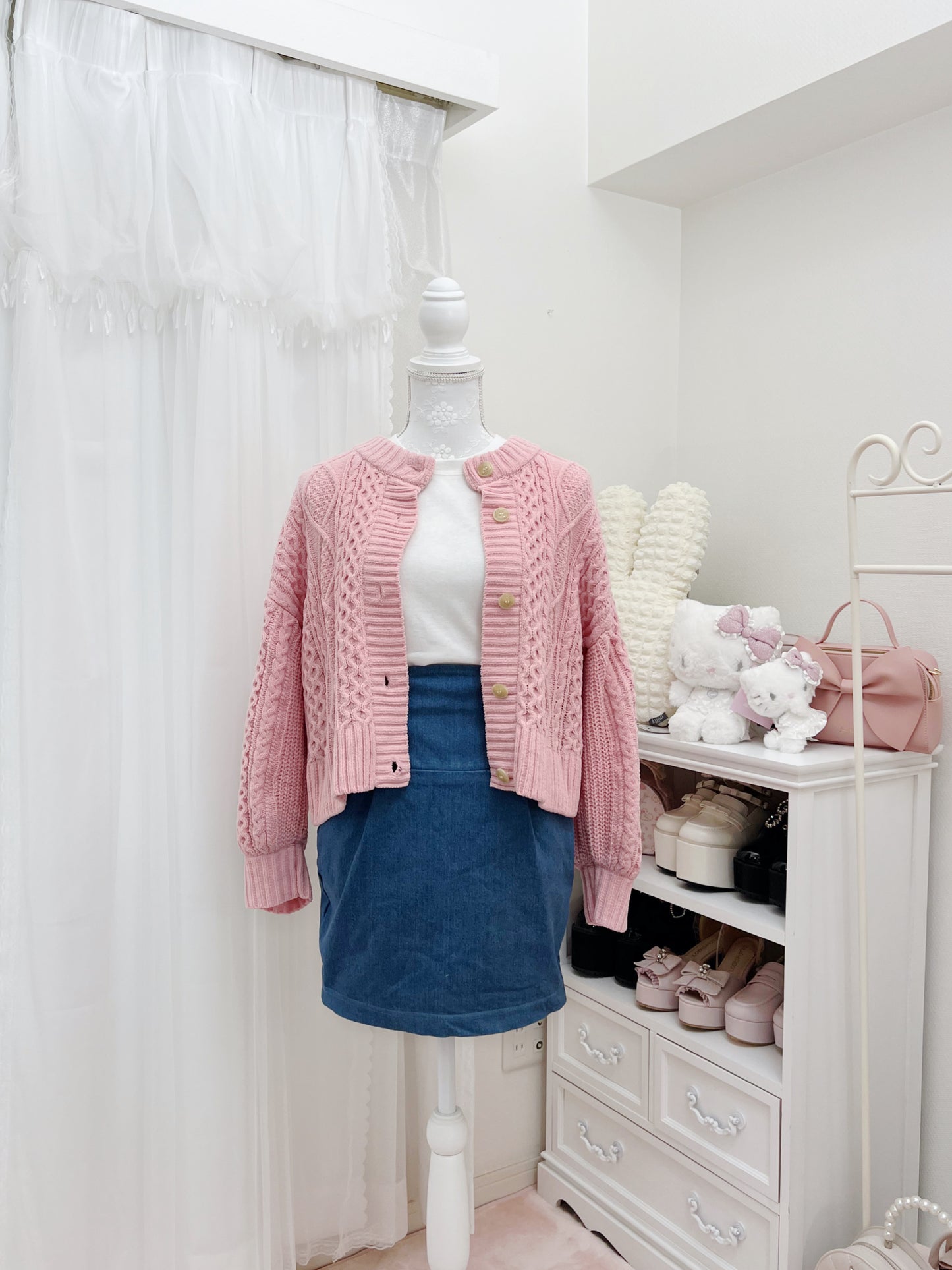 LIP SERVICE Laced Up Denim Tight Skirt