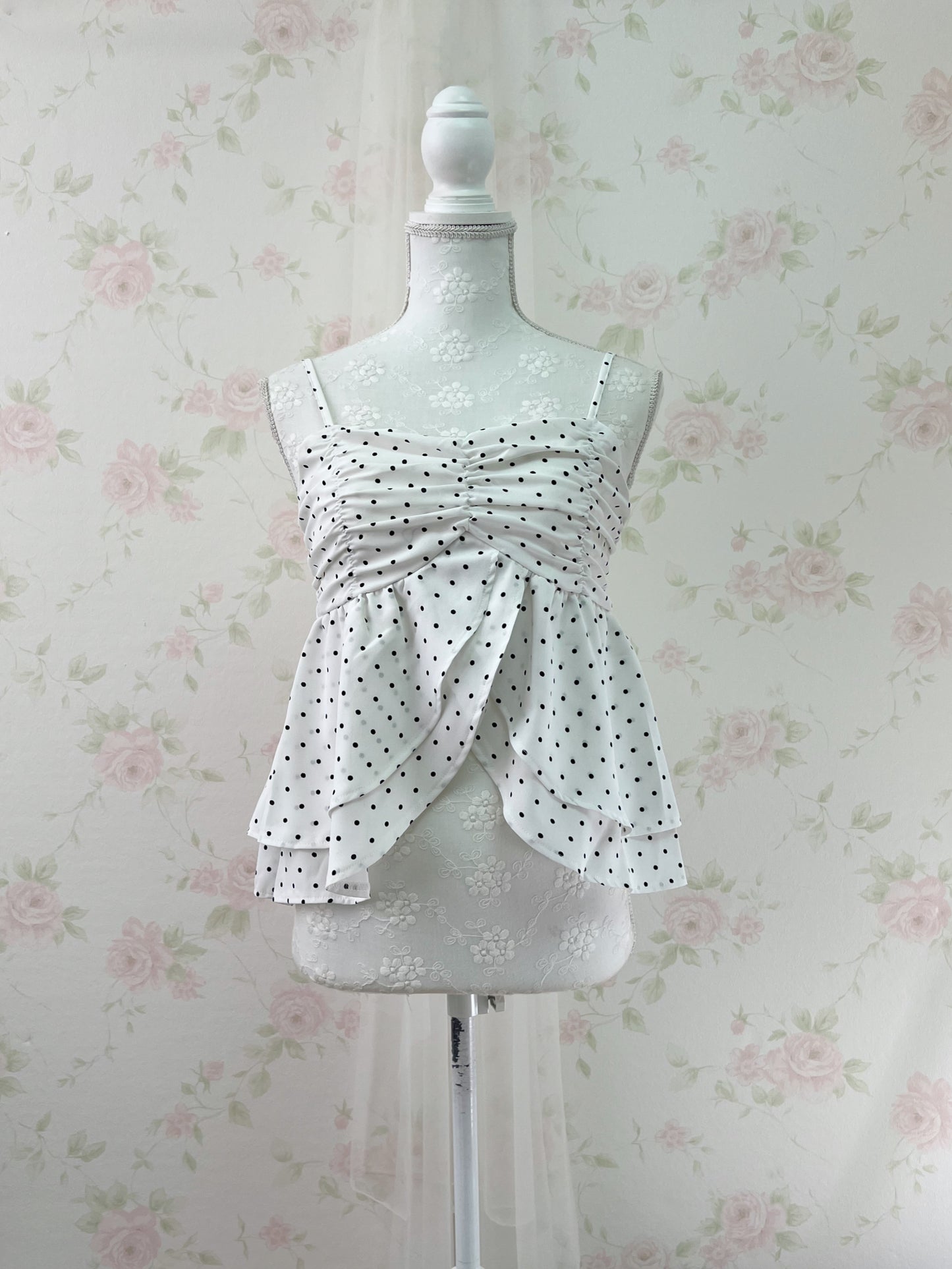 GRL Polka Dot Flare Camisole