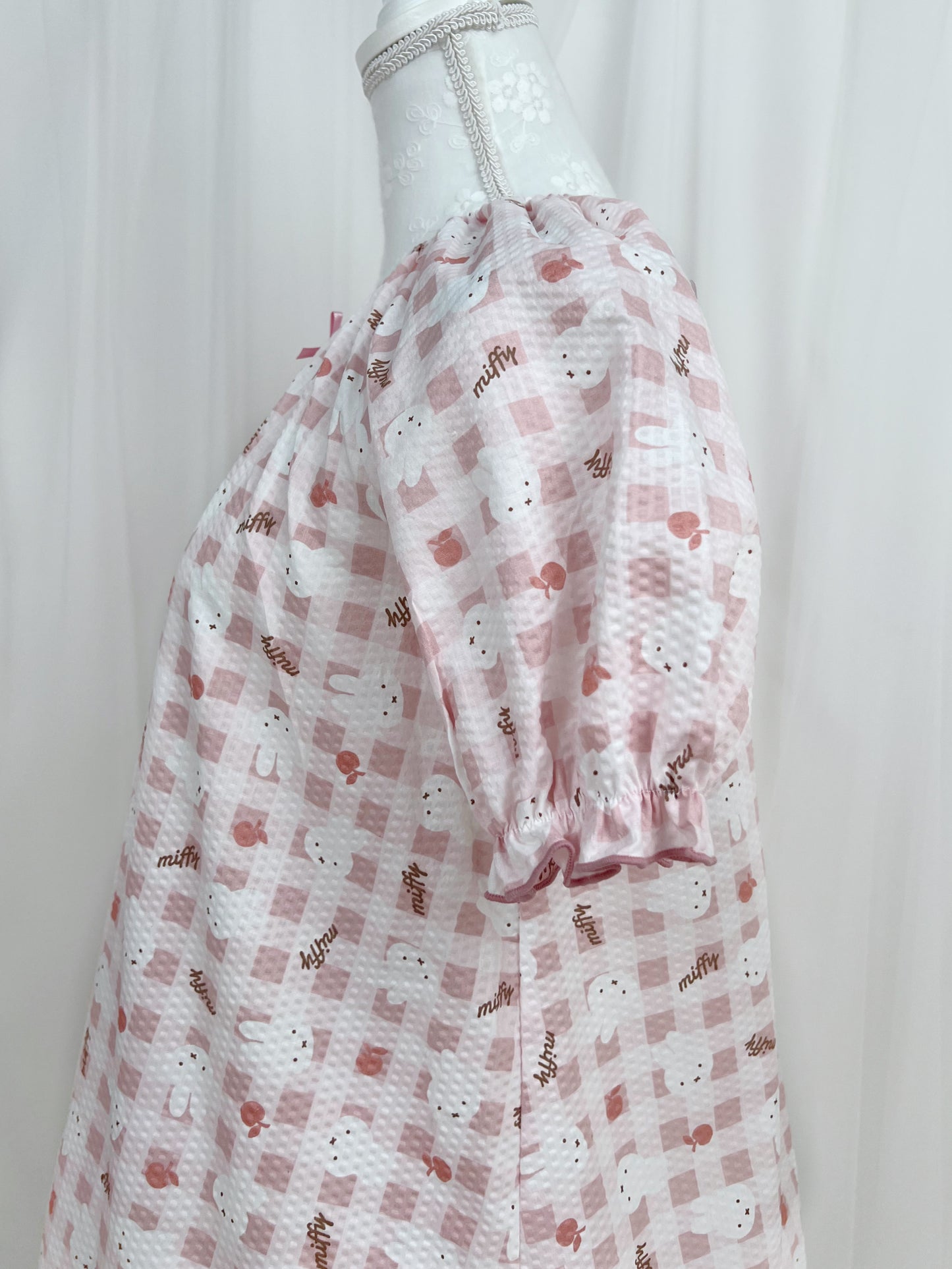 miffy Apple Checked Pajama Set