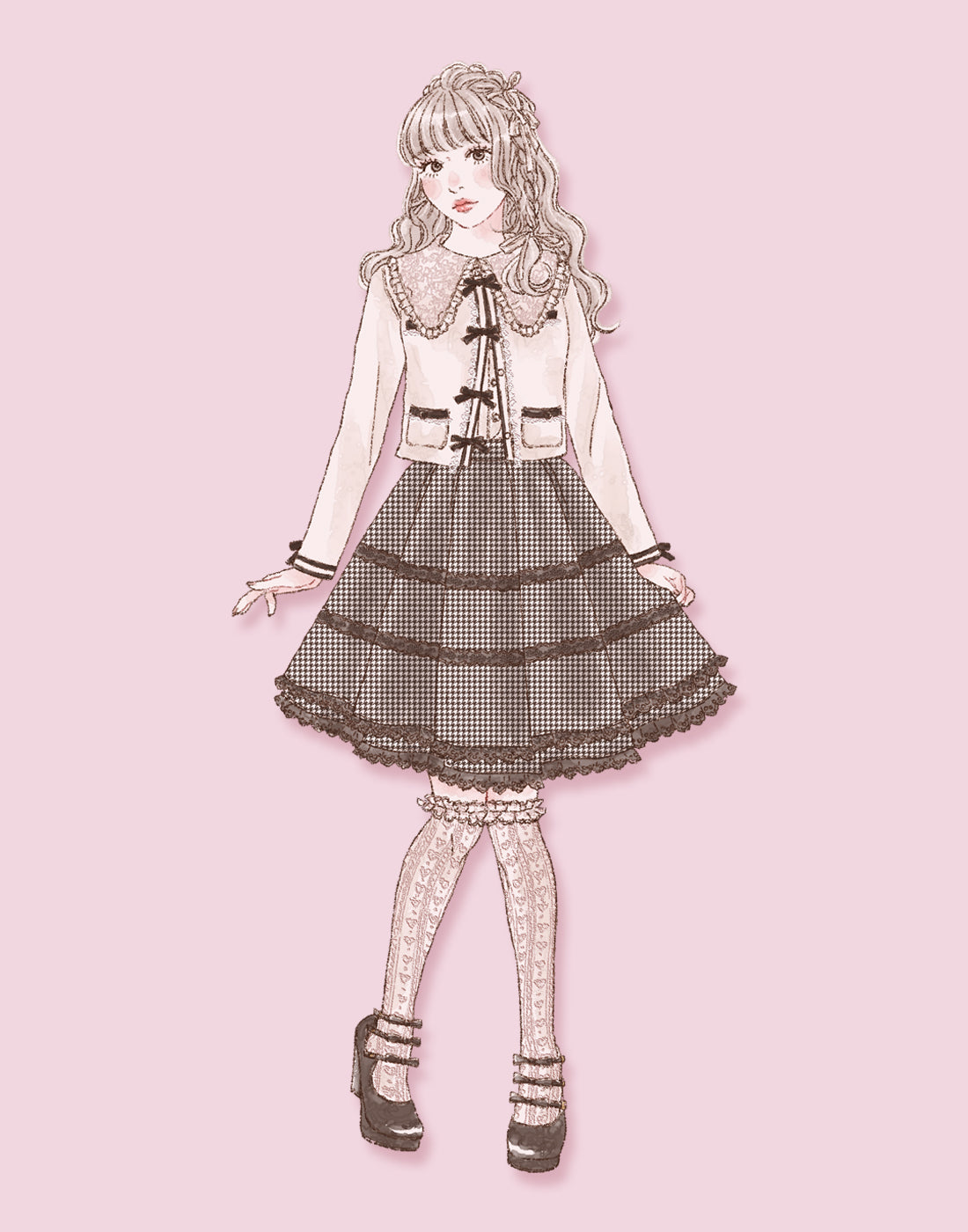 mellfy memory My secret classic ribbon Cardigan