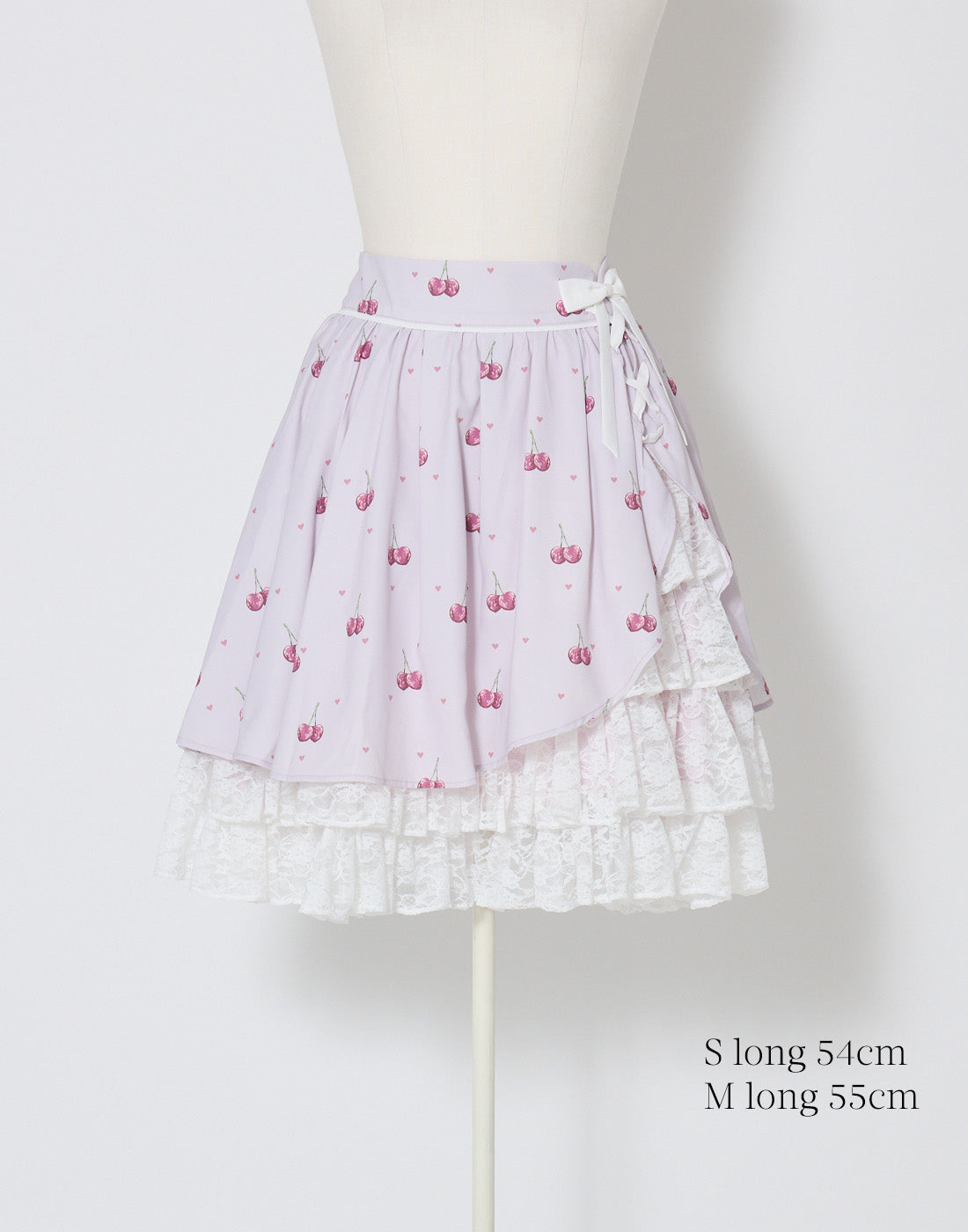 mellfy memory Sweet cherry lace frill Skirt