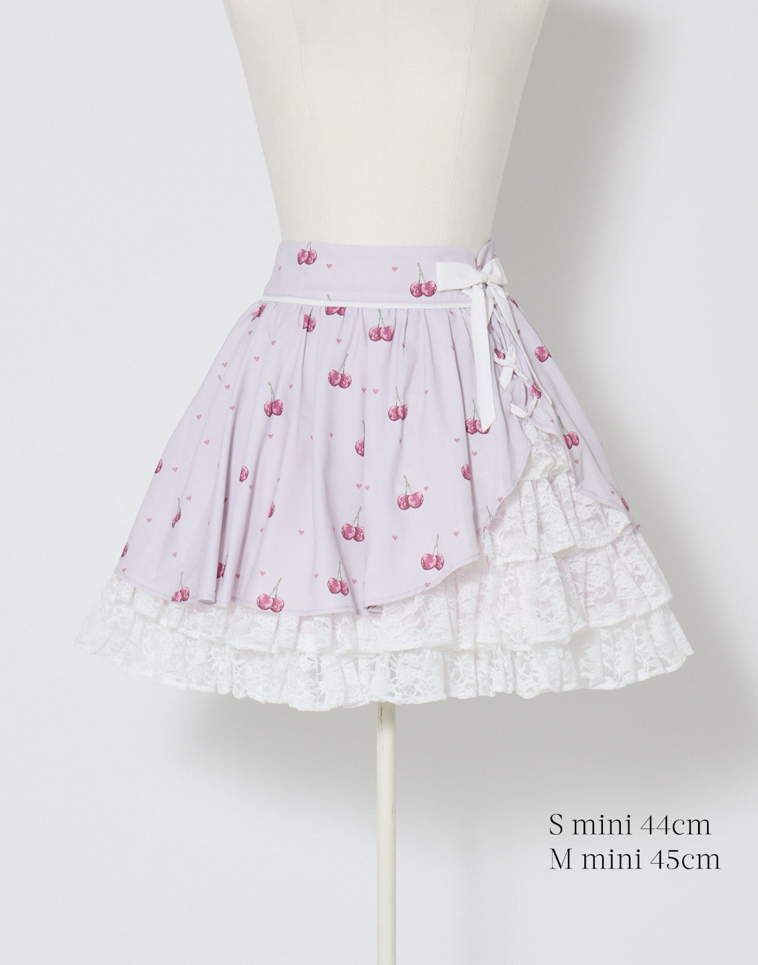 mellfy memory Sweet cherry lace frill Skirt