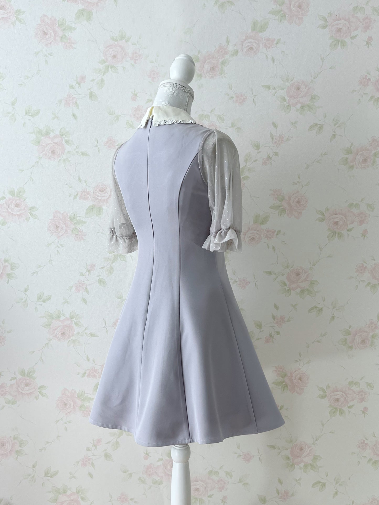 ROJITA Tulle Sleeve A-Line Dress