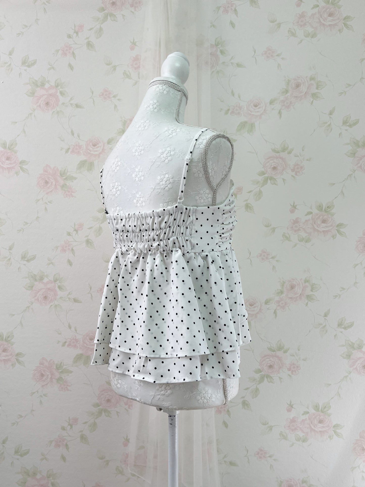 GRL Polka Dot Flare Camisole