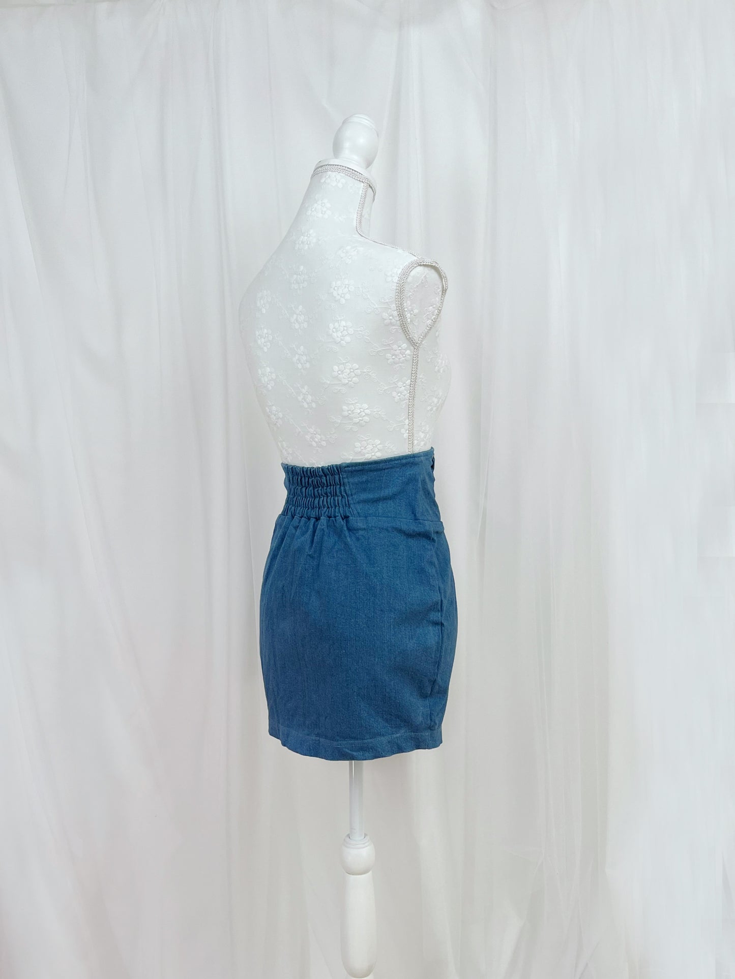 LIP SERVICE Laced Up Denim Tight Skirt