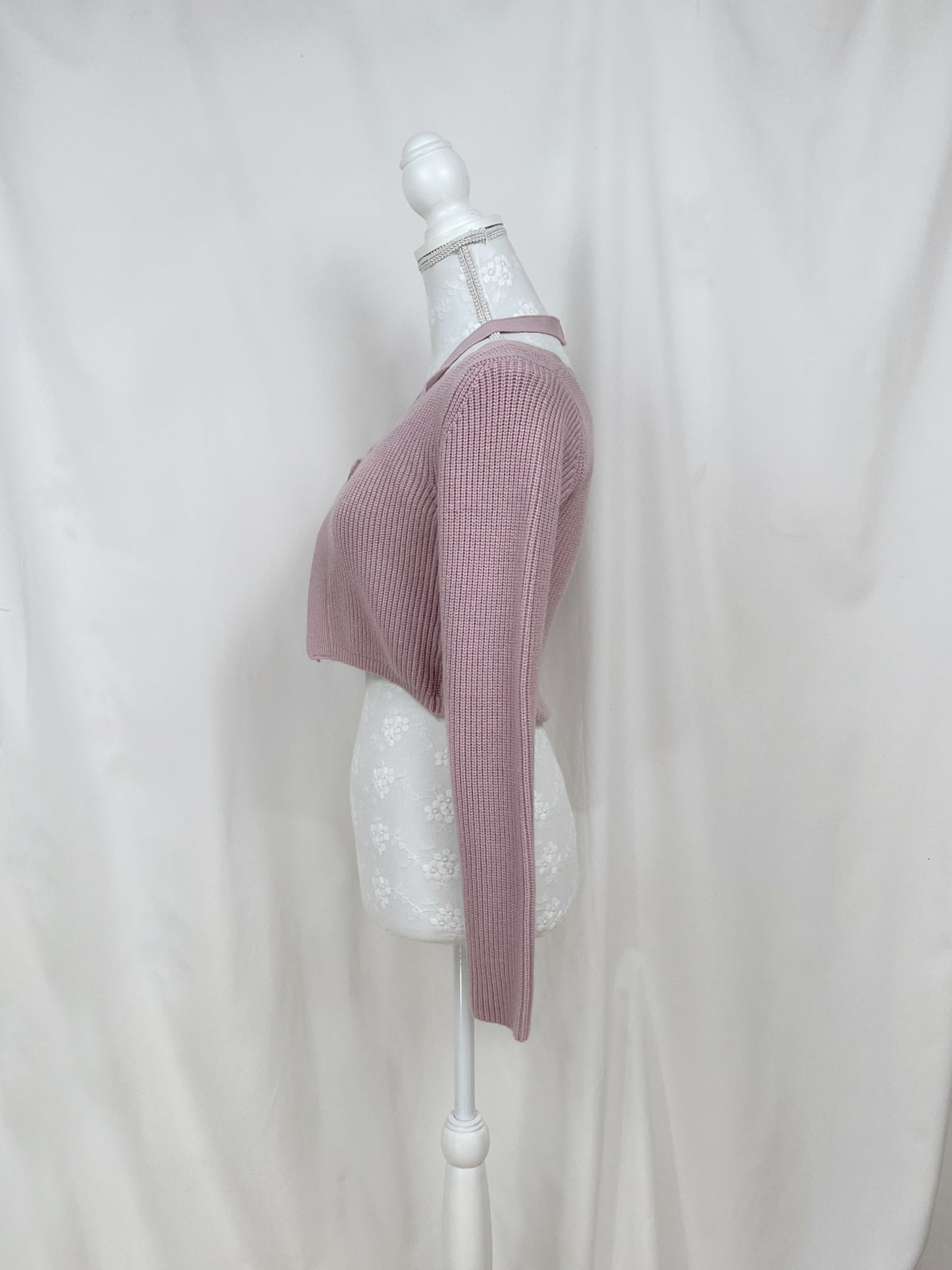(34% OFF) RESEXXY Halter Neck Top Attached Cardigan