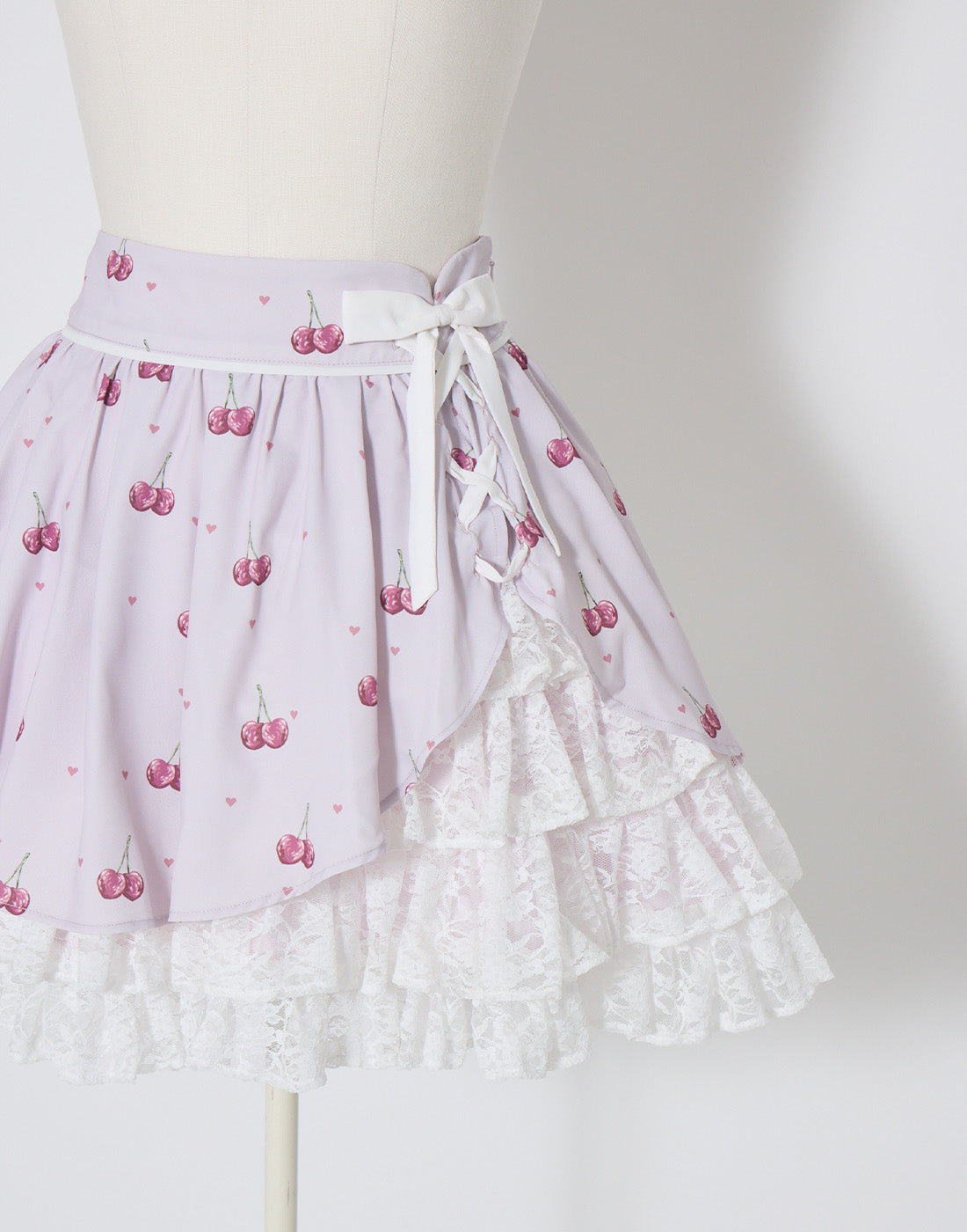 mellfy memory Sweet cherry lace frill Skirt