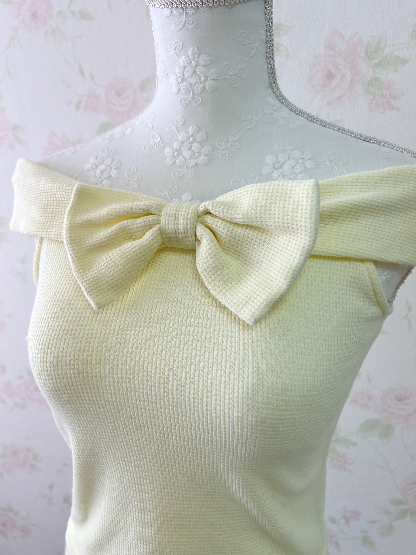 dazzlin Front Bow Off Shoulder Top