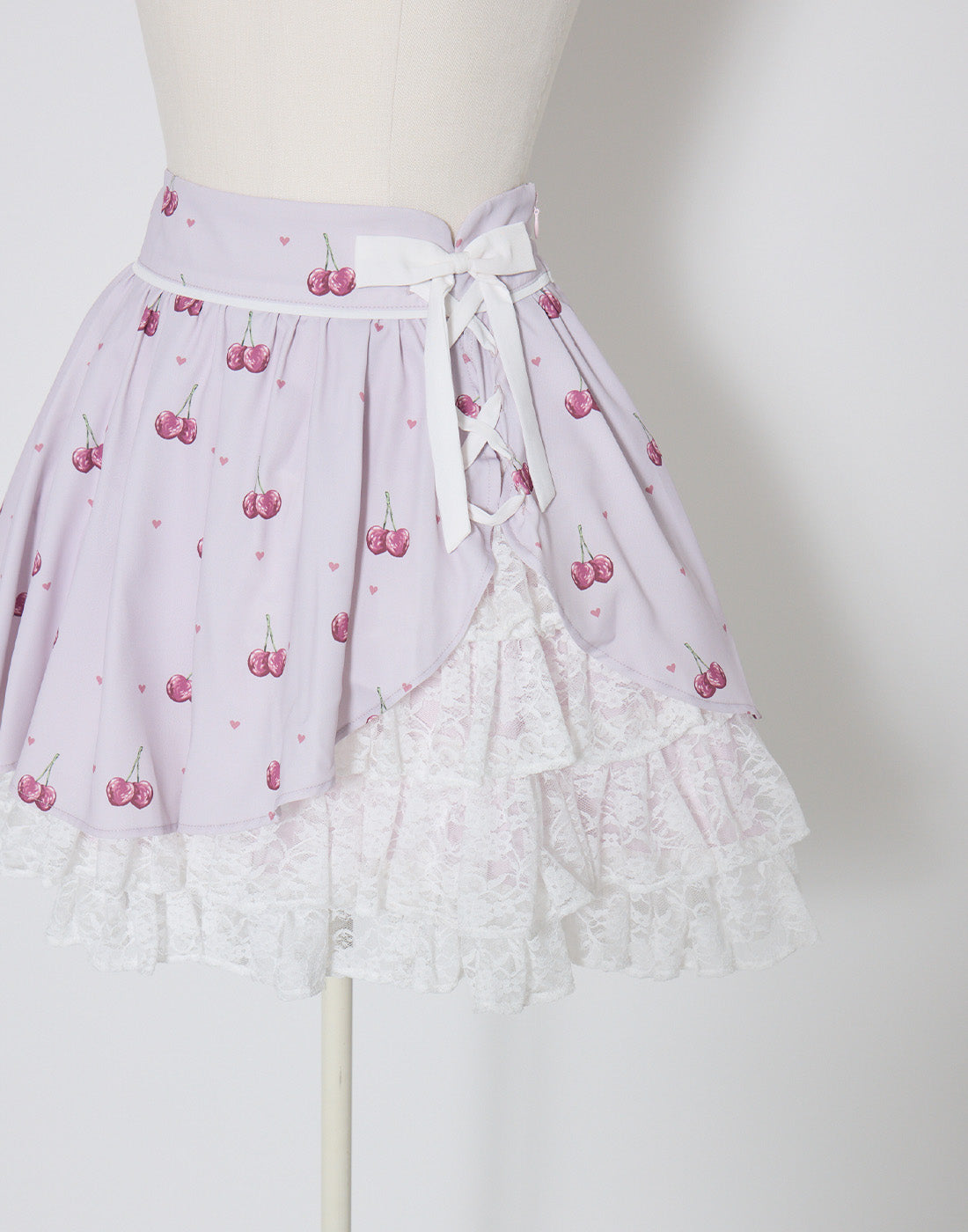mellfy memory Sweet cherry lace frill Skirt