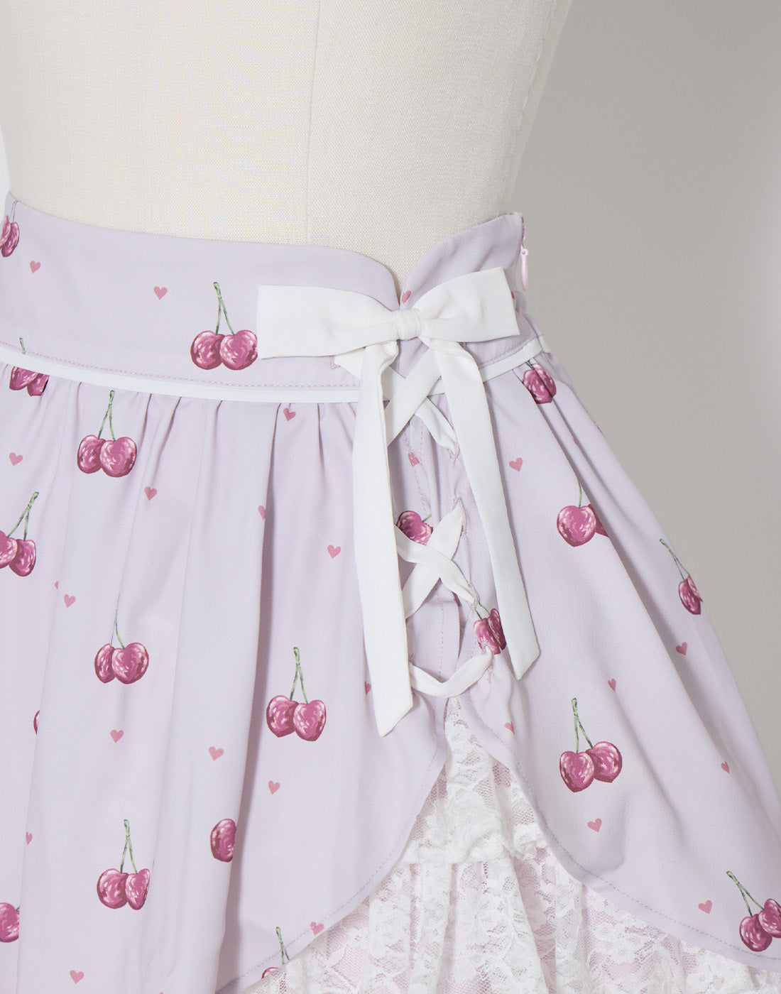 mellfy memory Sweet cherry lace frill Skirt