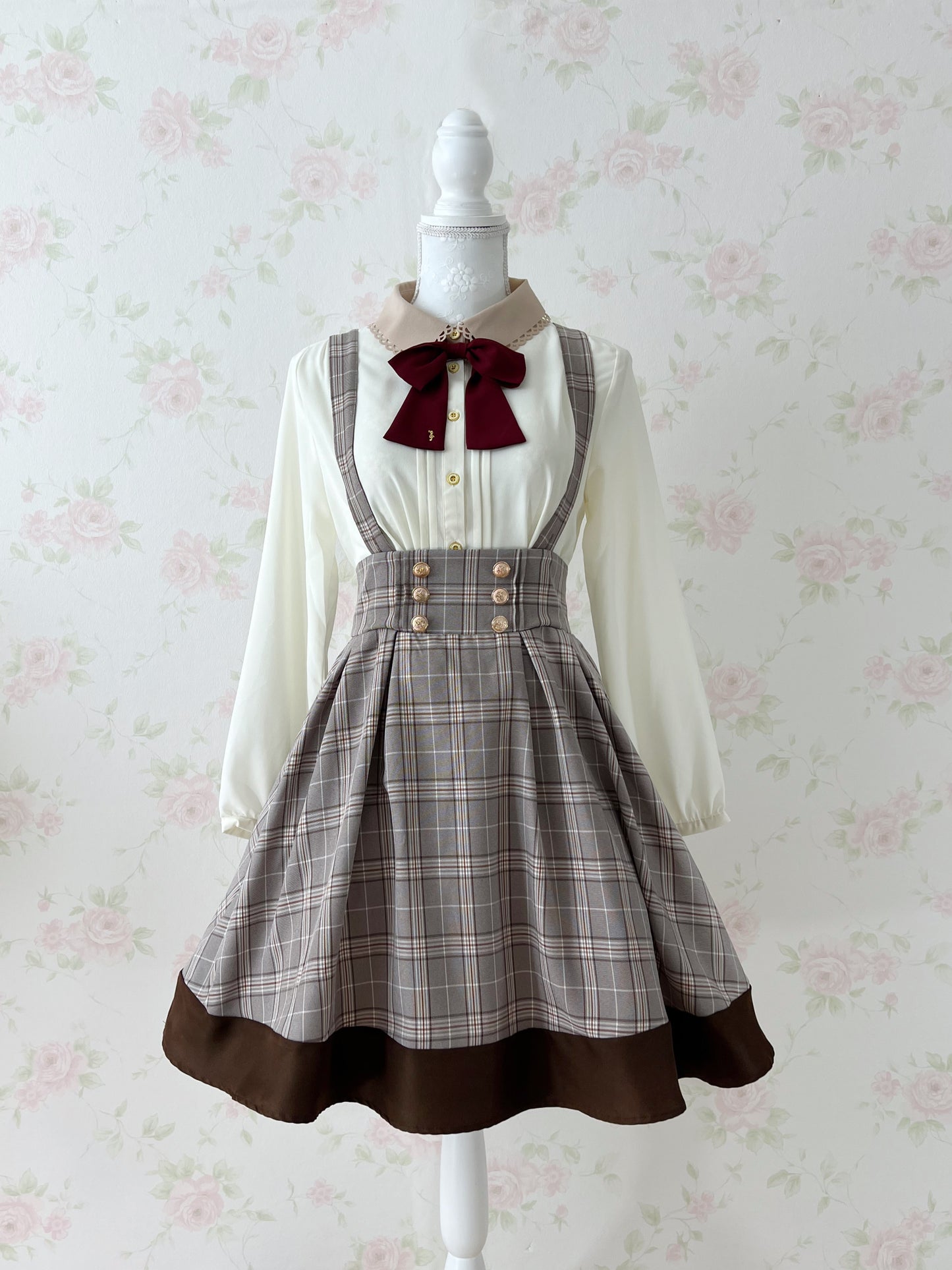 Arrow Treble Clef Charm Bow Blouse