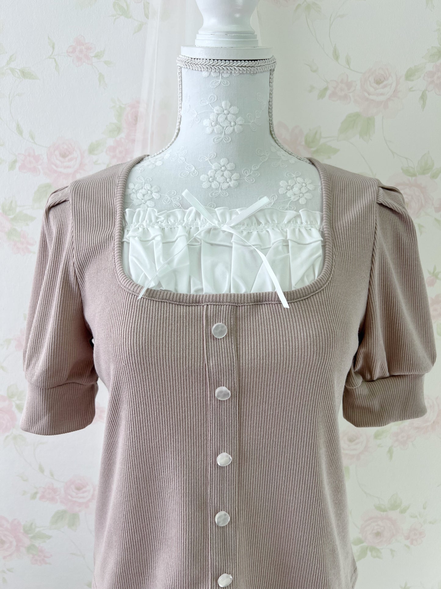 One Way Milkmaid Top (Pink)