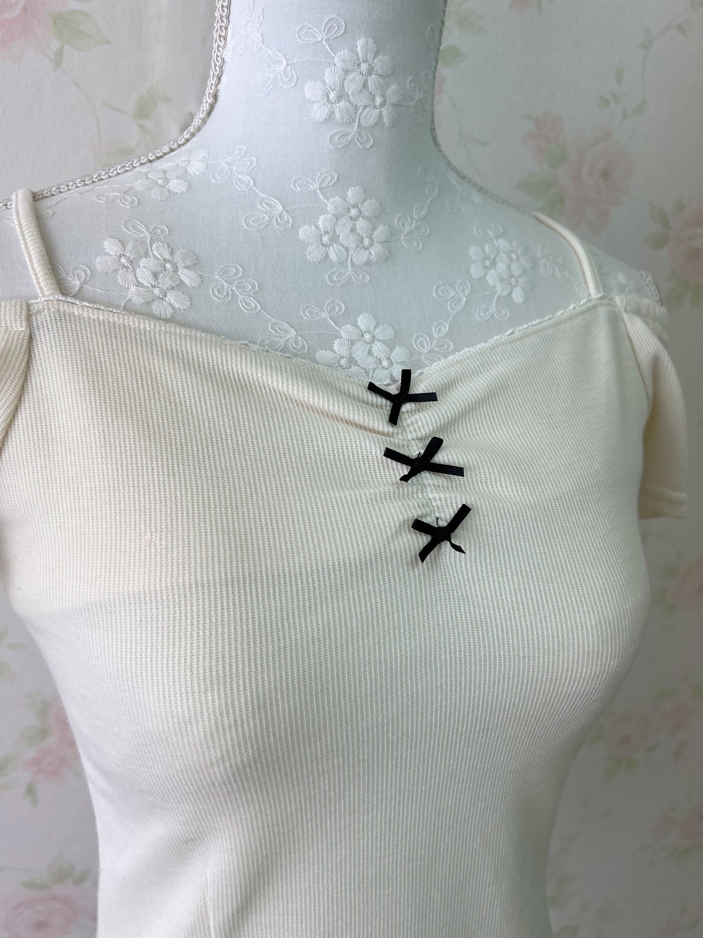 Ank Rouge Strapped Short Top (Ivory)