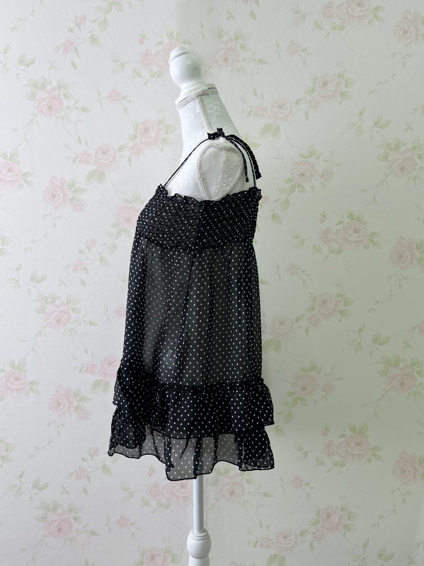 Honey’s Polka Dot Chiffon Tunic Top