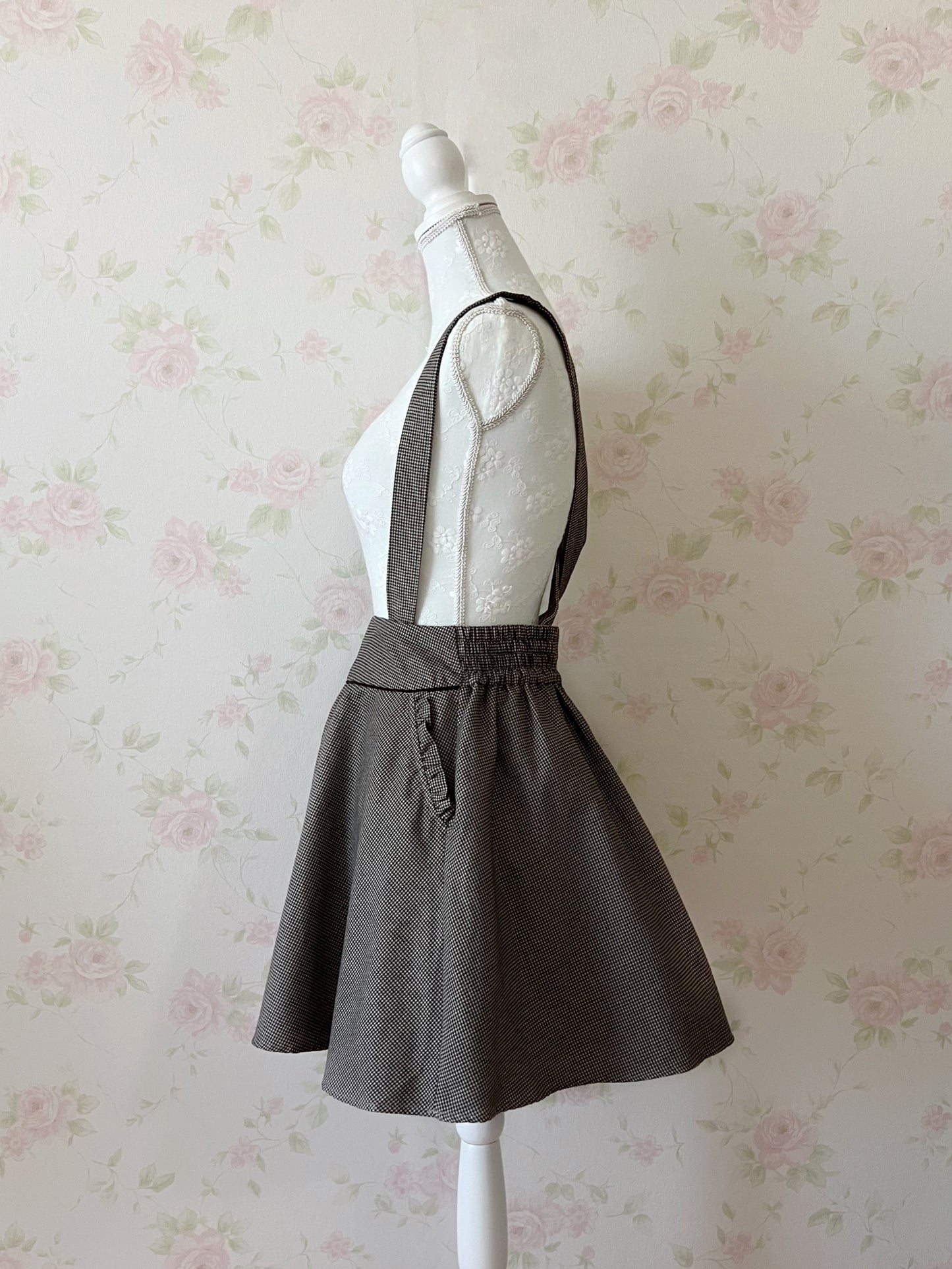 MAJESTIC LEGON Riffled Pocket Jumper Skirt