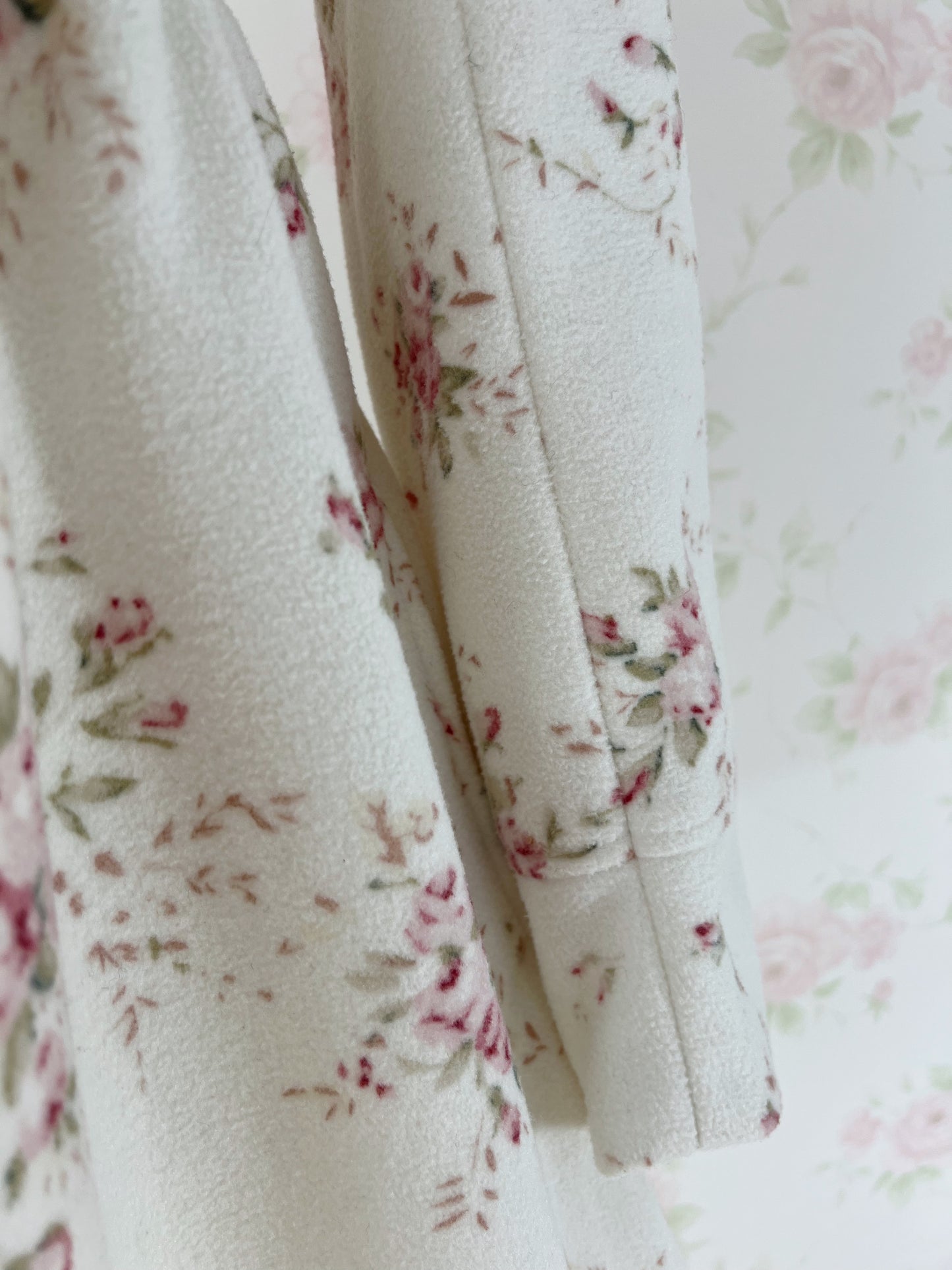 LIZ LISA Fur Collar Floral Long Coat