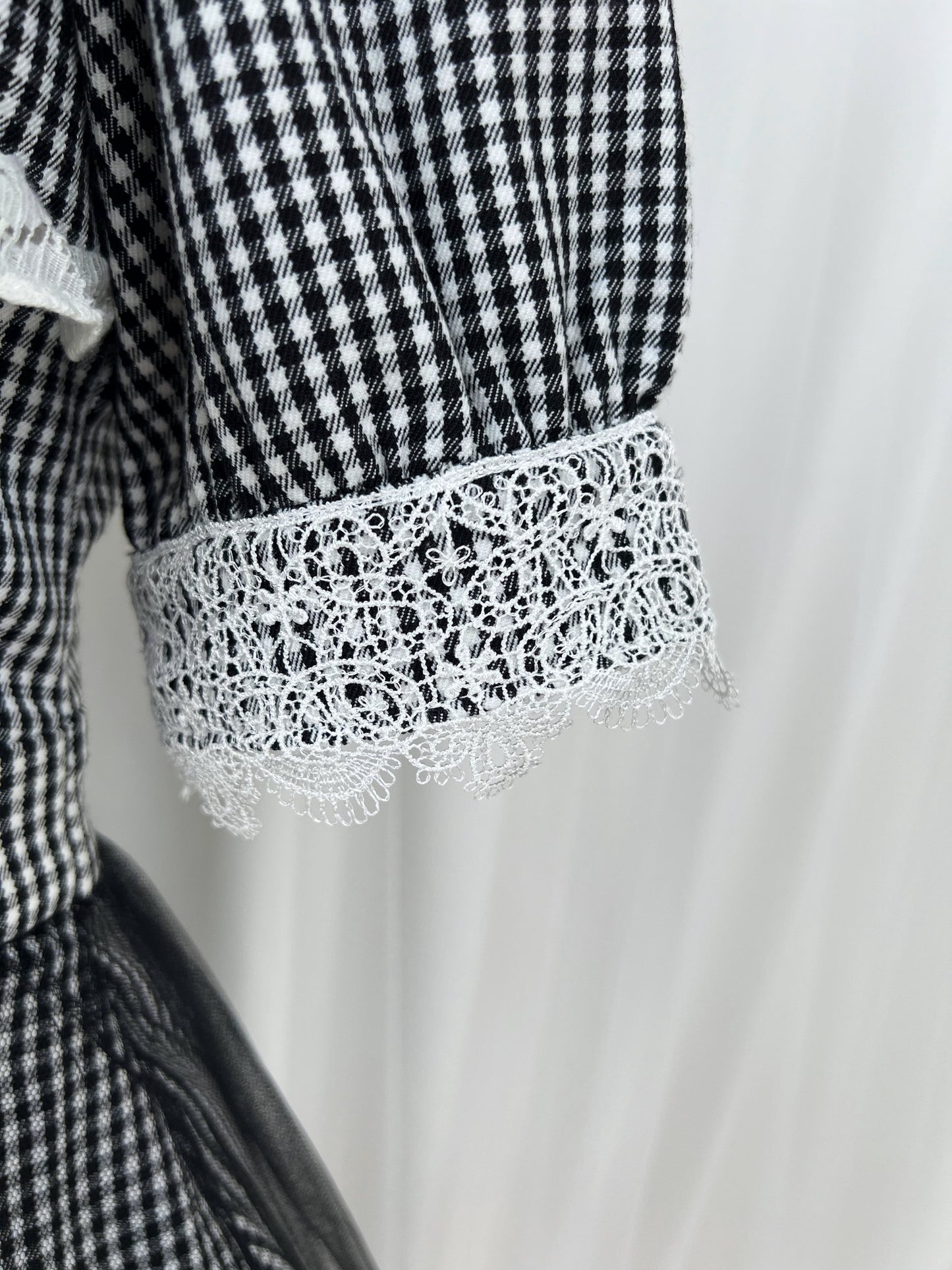 BUBBLES Side Ribbon Checked Dress