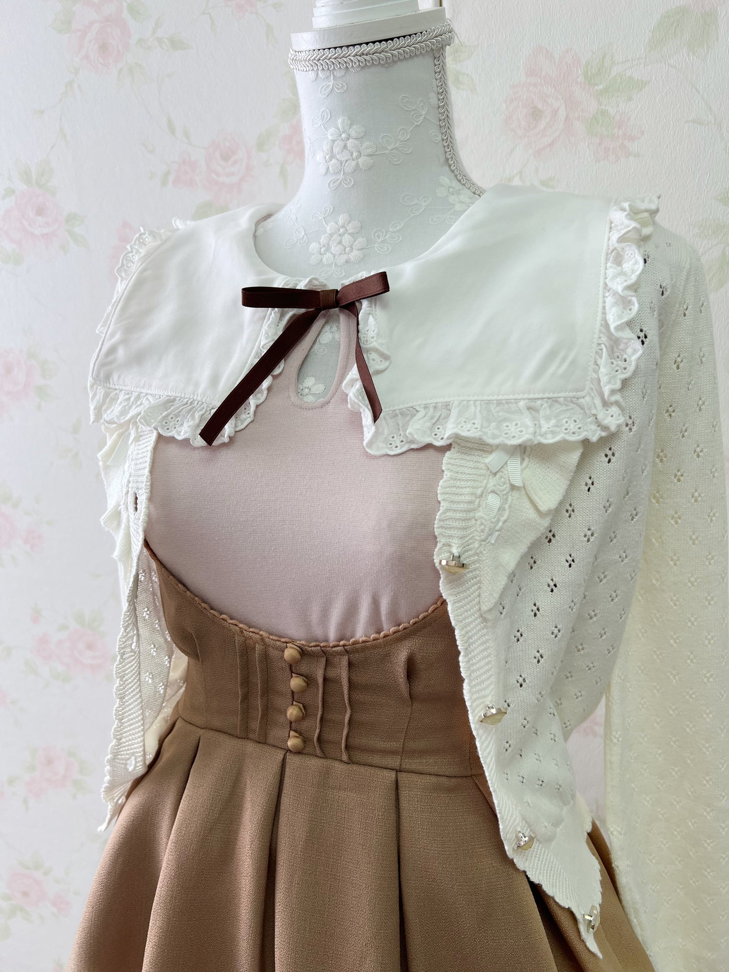 LIZ LISA Printed Rose Hem Jumper Dress