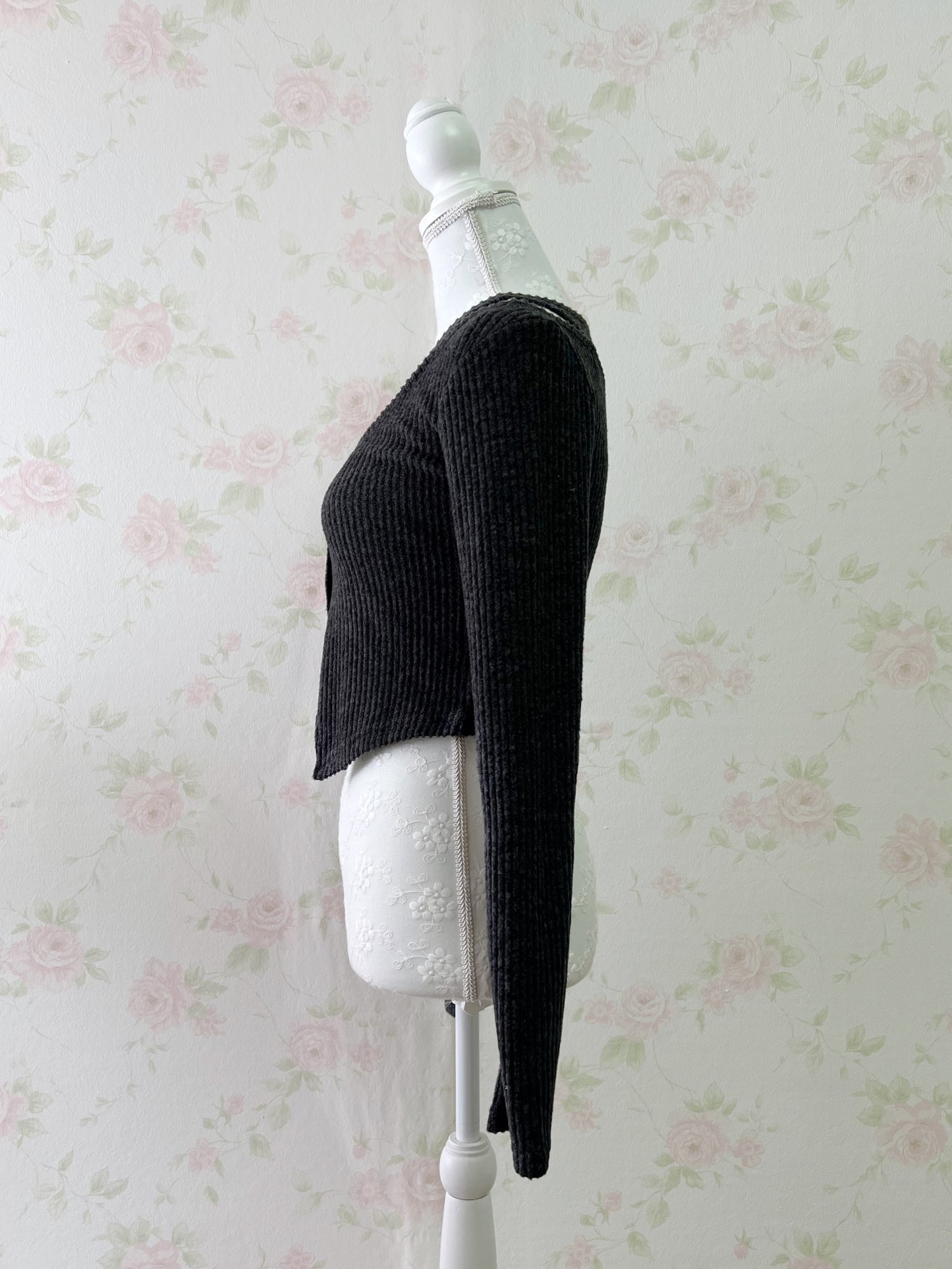 GRL Off Shoulder Strap Attached Top (Gray)