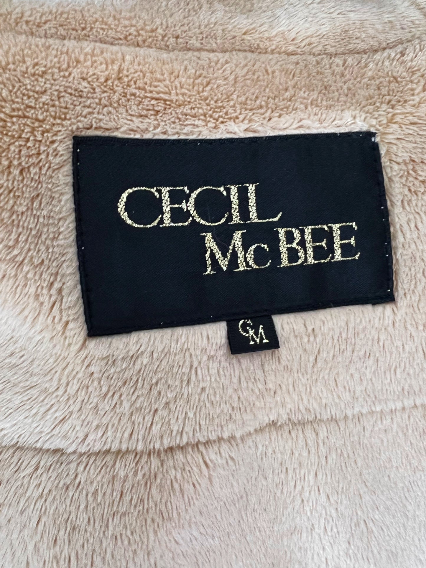 CECIL McBEE Deer Fur Vest