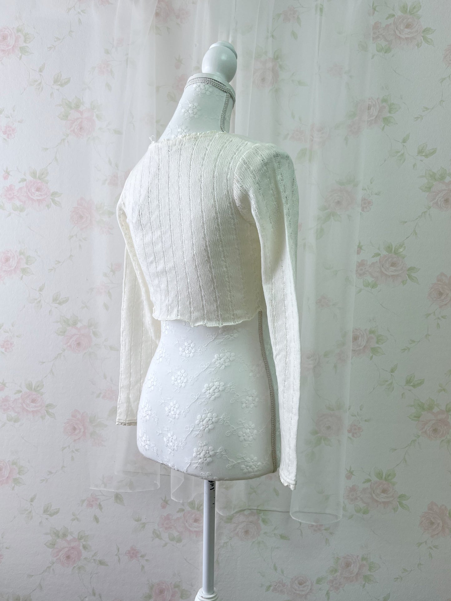 KLEIN PLUS Short Cardigan (Ivory)