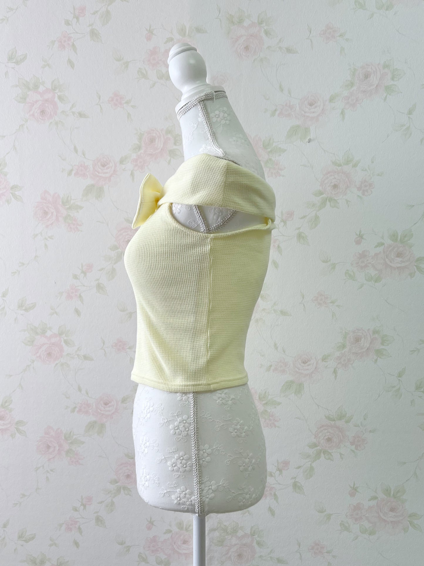 dazzlin Front Bow Off Shoulder Top