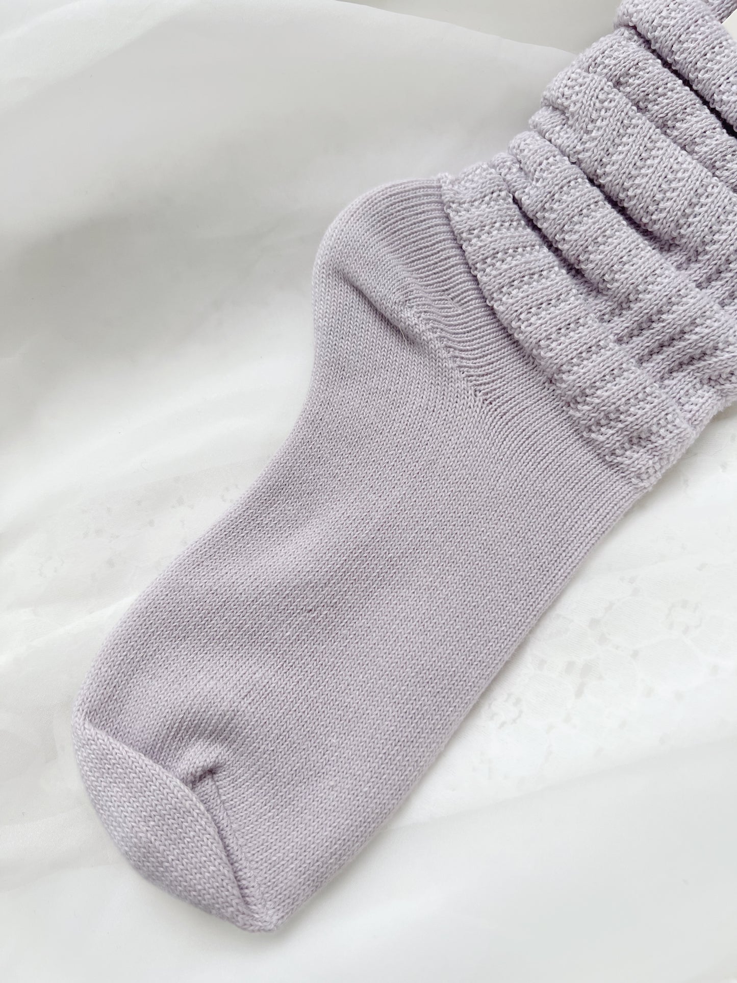 Patel Color Loose Socks (Purple)