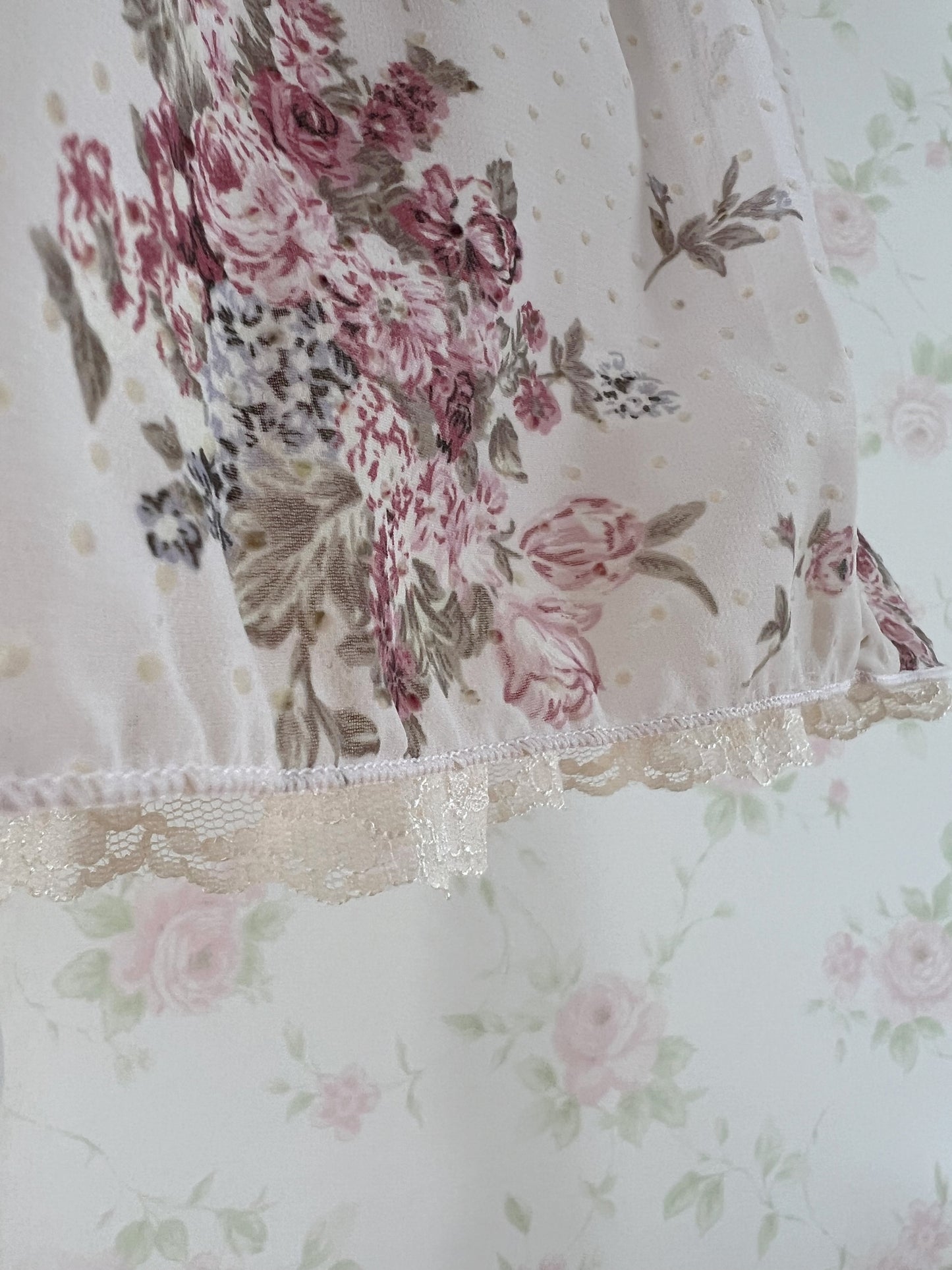L'EST ROSE Chiffon Antique Rose Skirt
