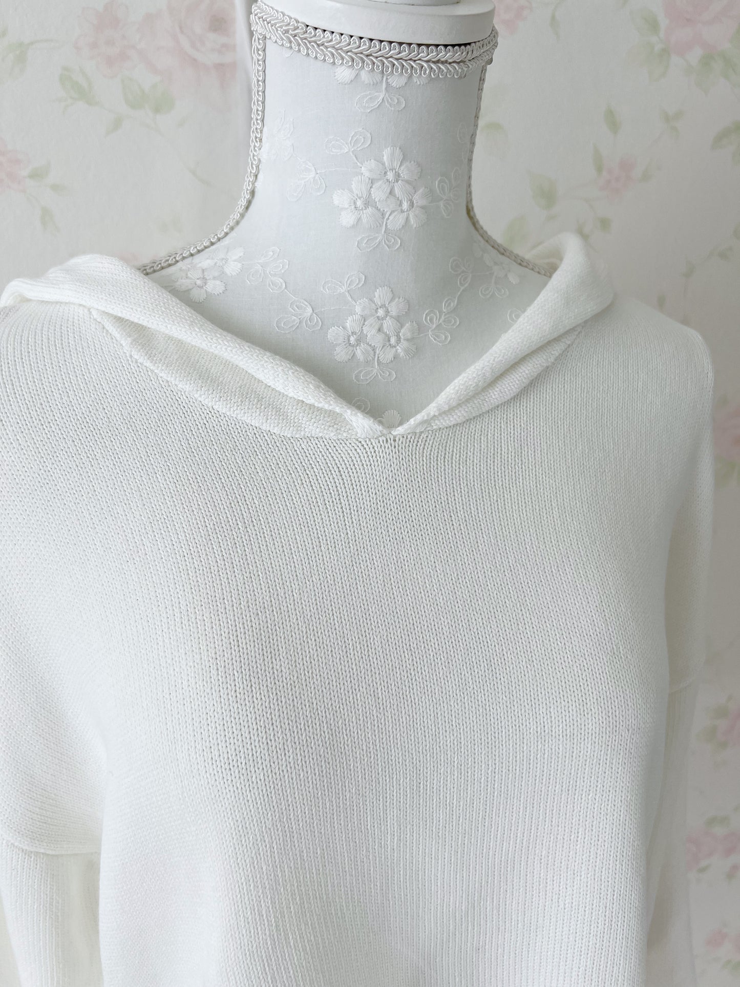 Aqua Girl Sailor Collar Cotton Top (White)