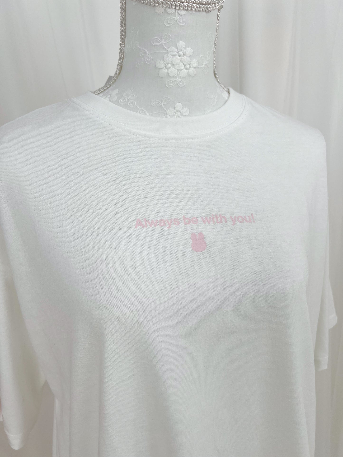 miffy Sleeve Face Print T-Shirt (White)