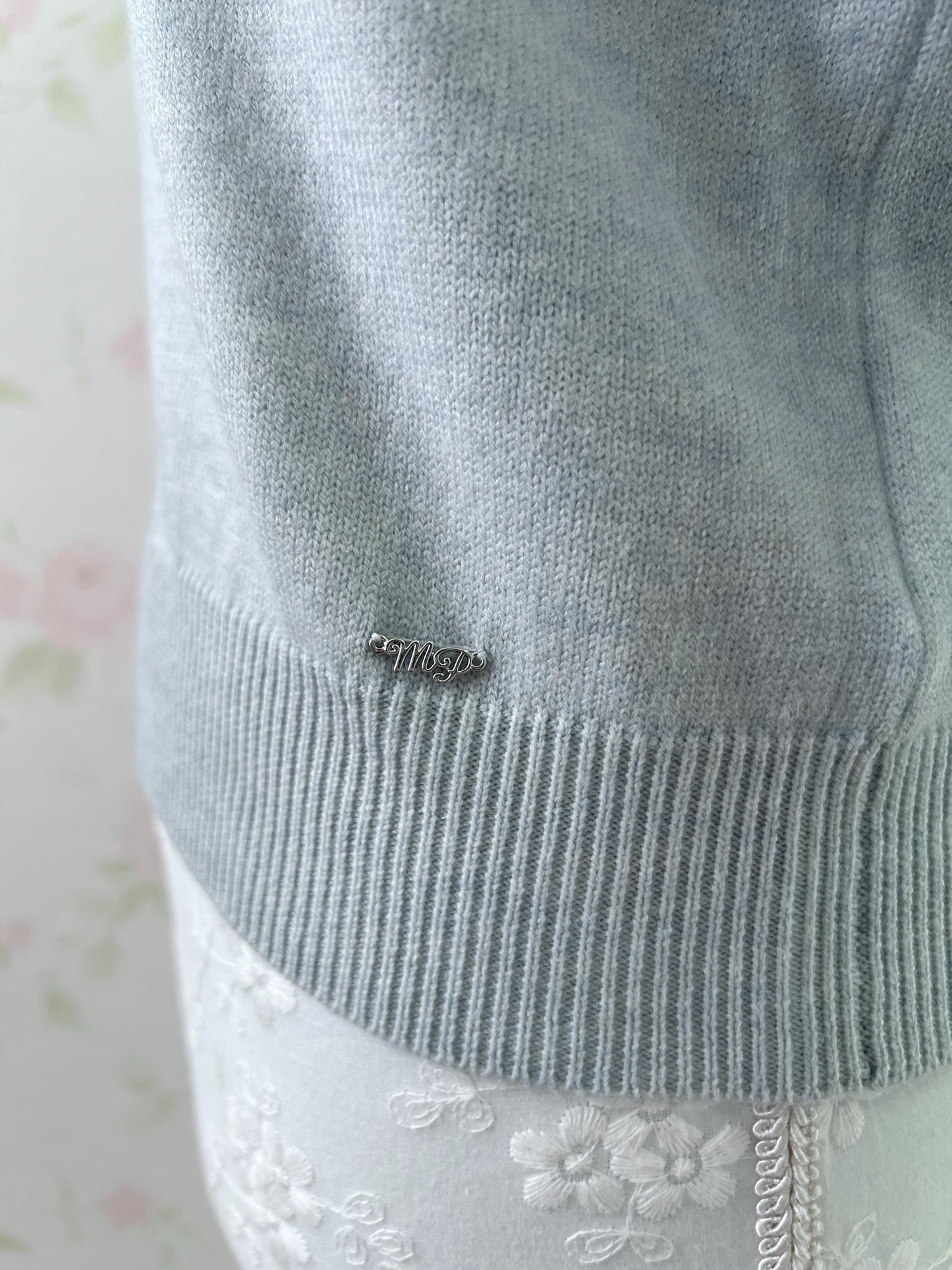 mezzo piano junior Frilled Soft Sweater (Angelic Blue)
