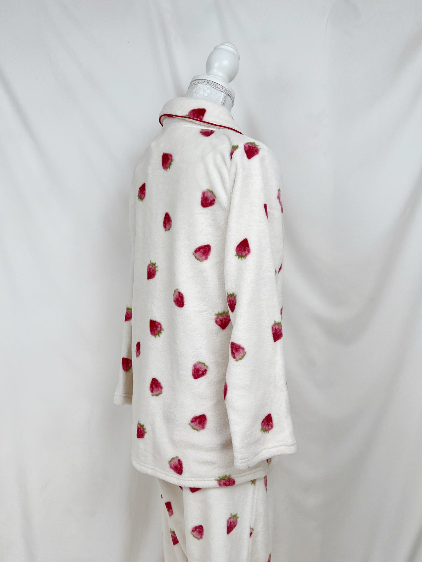 Sweet Strawberry Fluffy Pajamas