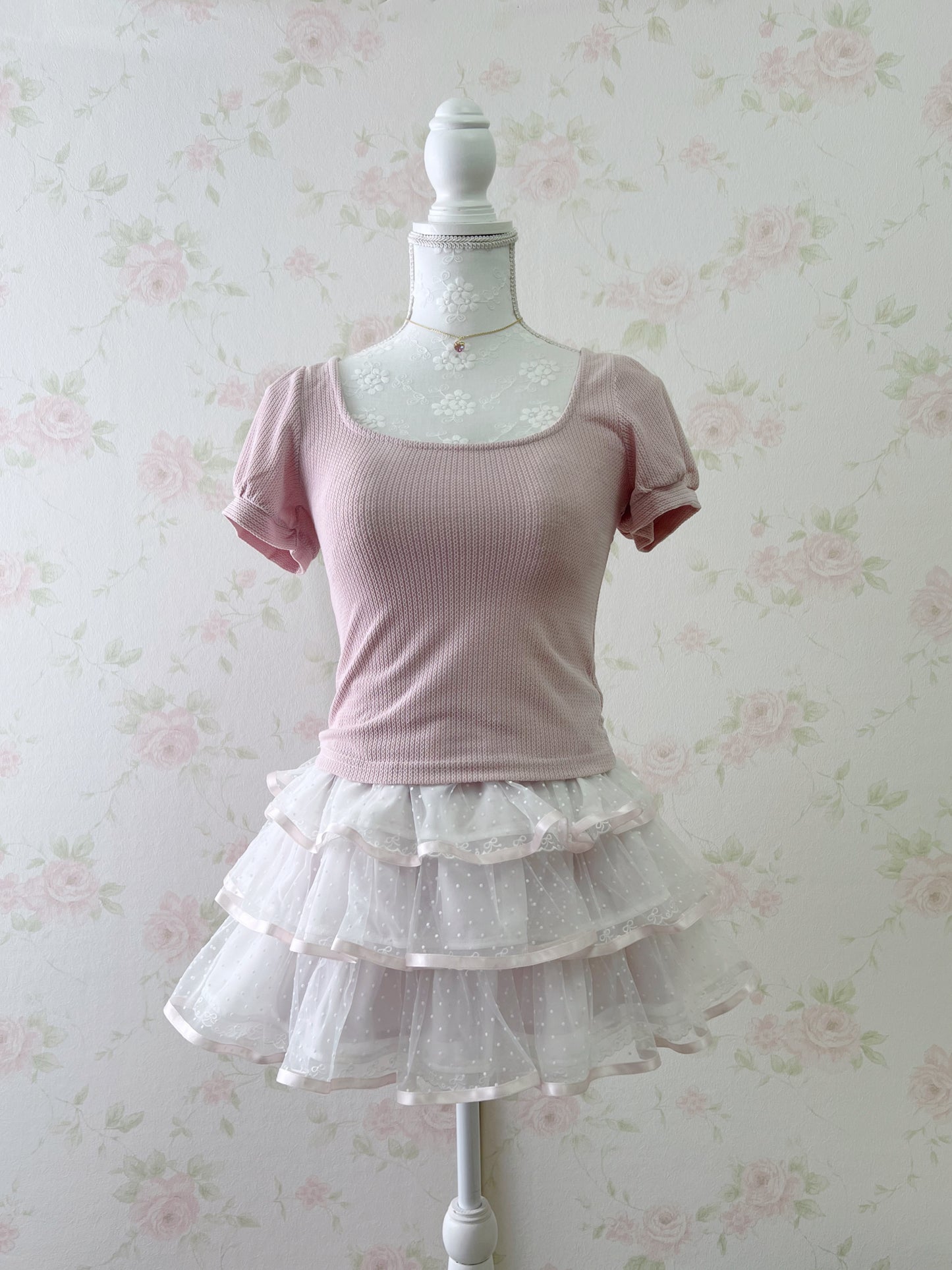 GRL Back Bow Shoujo Top (Pink)