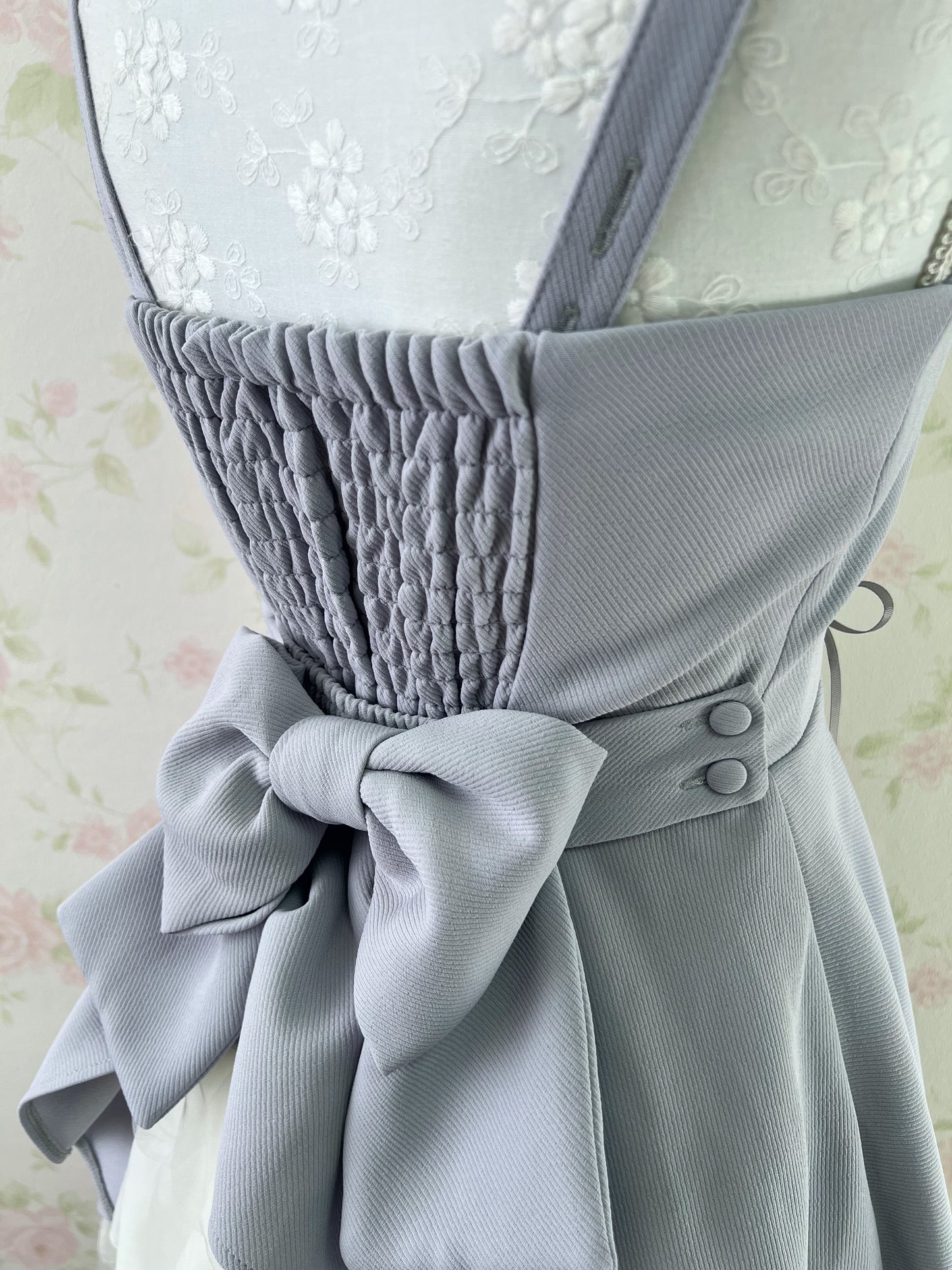 Secret Honey Back Bow Dolly Dress (Purple Blue)