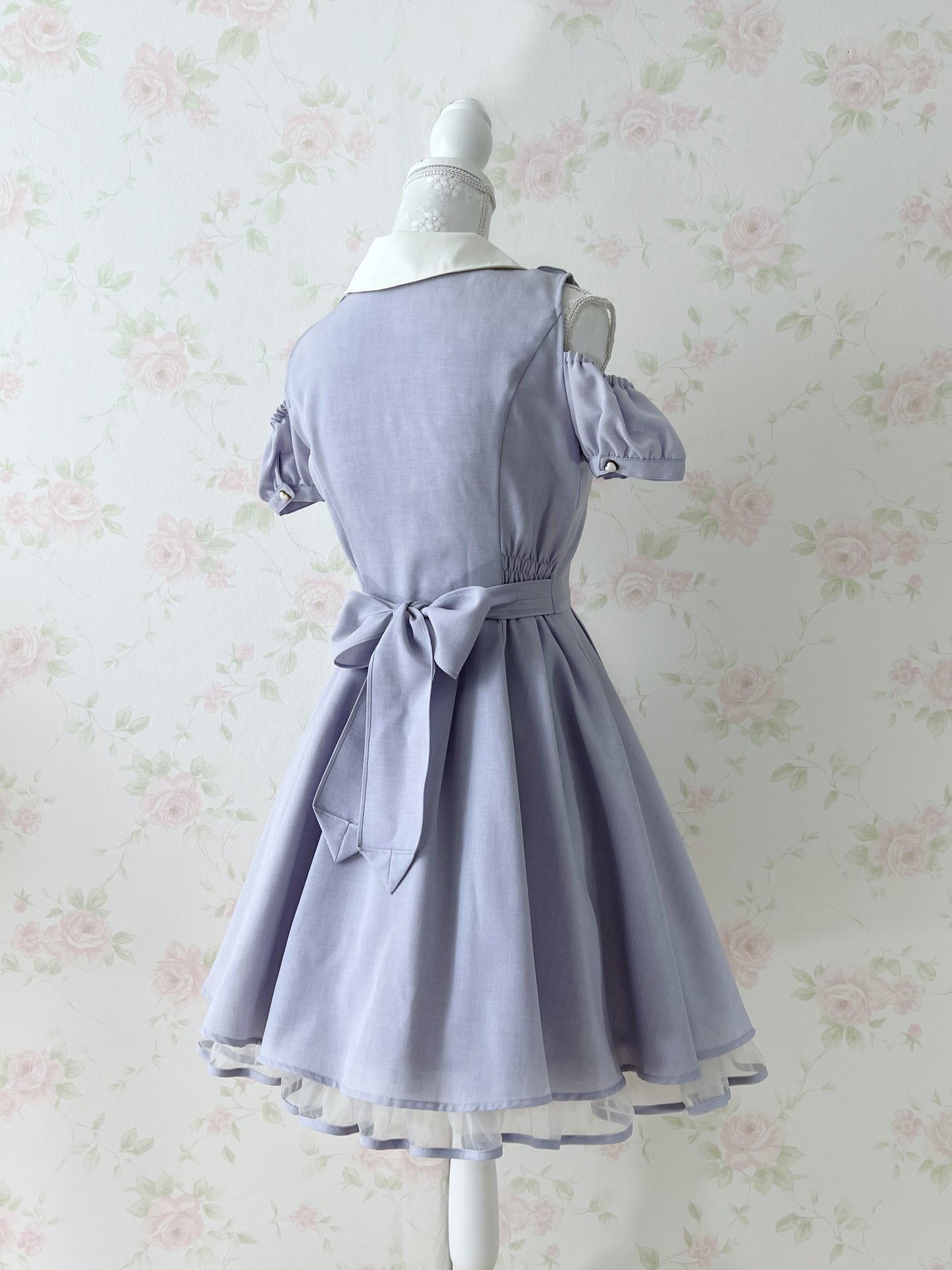 Secret Honey Off Shoulder Heart Button Dress