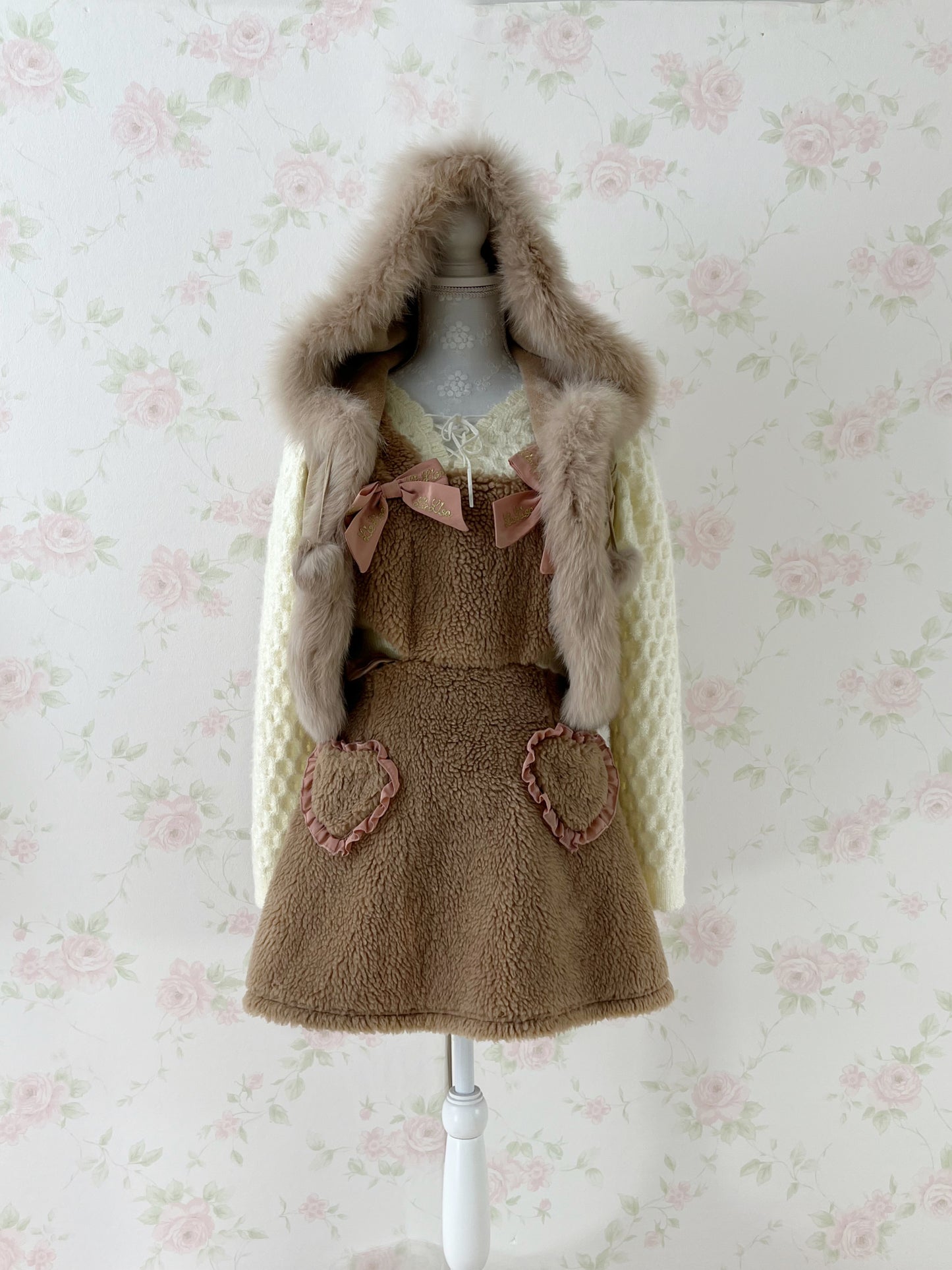 CECIL McBEE Deer Fur Vest