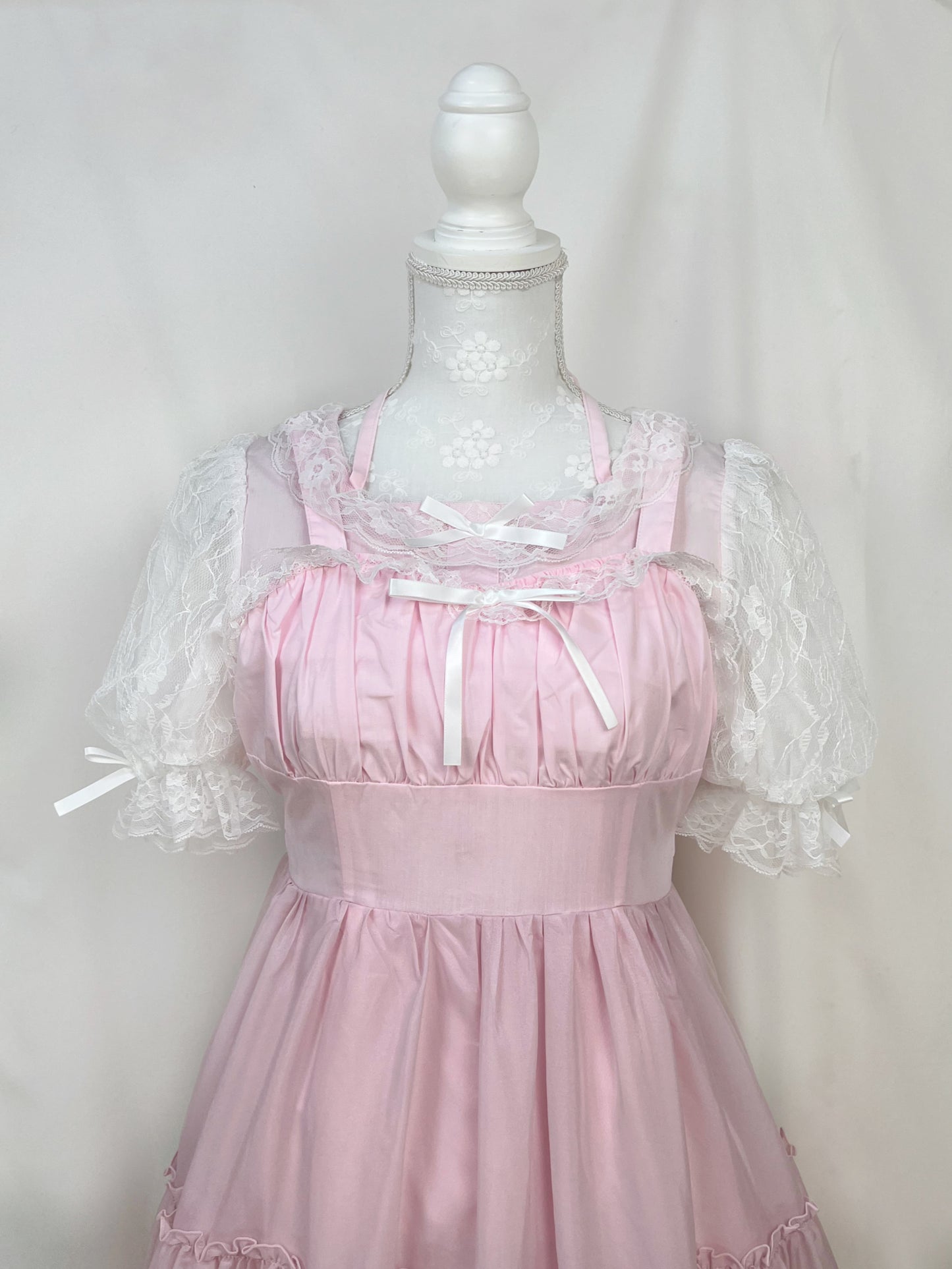 Lovely Tency Lolita Lace Tiered Jumper Dress