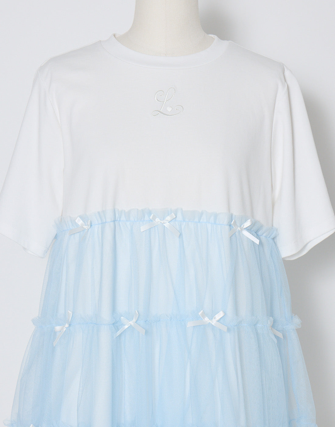 Lolime Tulle tiered cut sew mini dress