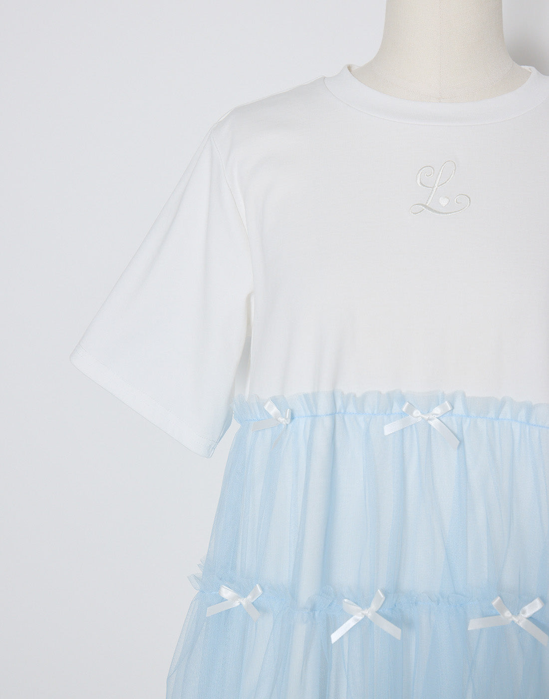 Lolime Tulle tiered cut sew mini dress