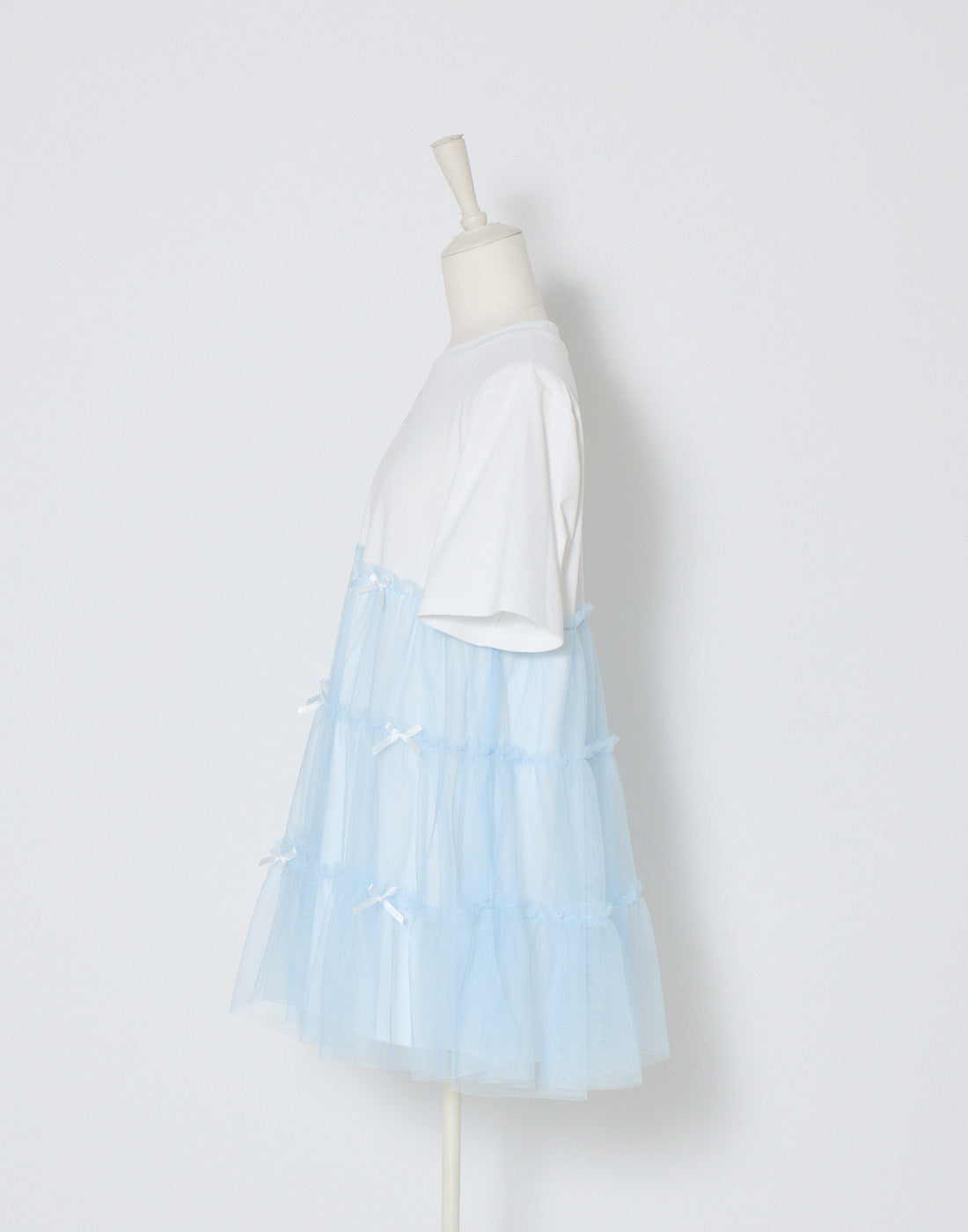 Lolime Tulle tiered cut sew mini dress