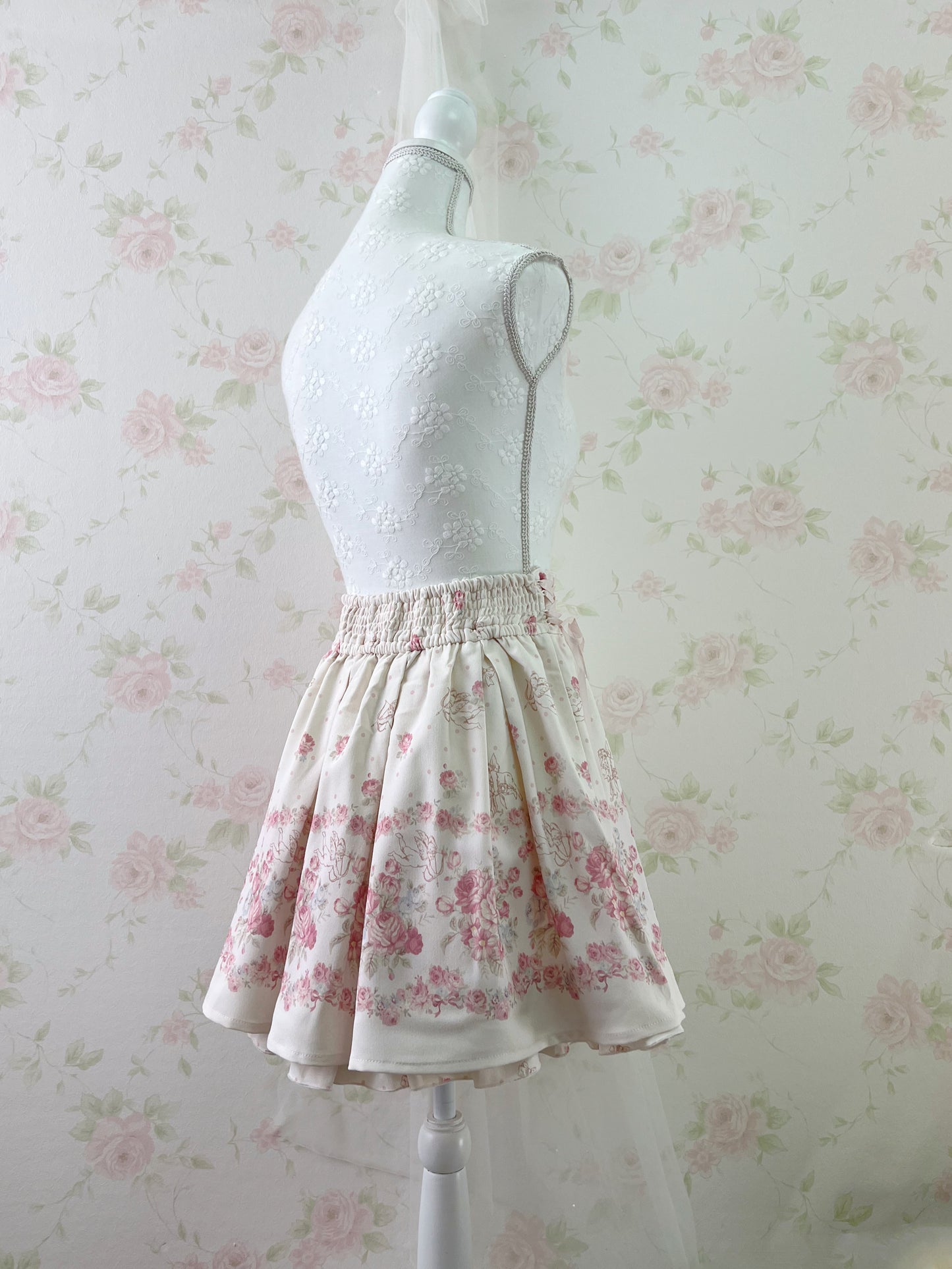 LIZ LISA Angel Rose Side Laced Up Skirt