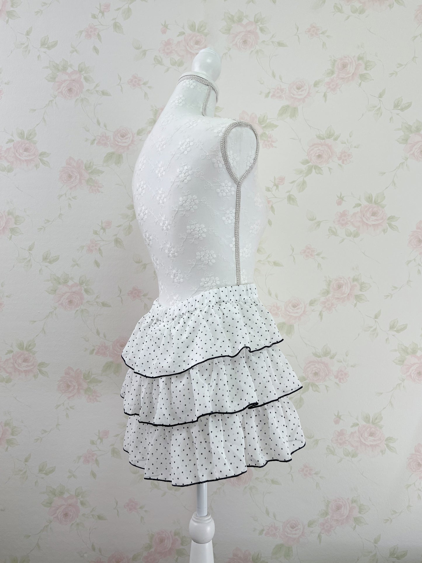 GRL Polka Dot Layered Sukapan(White)