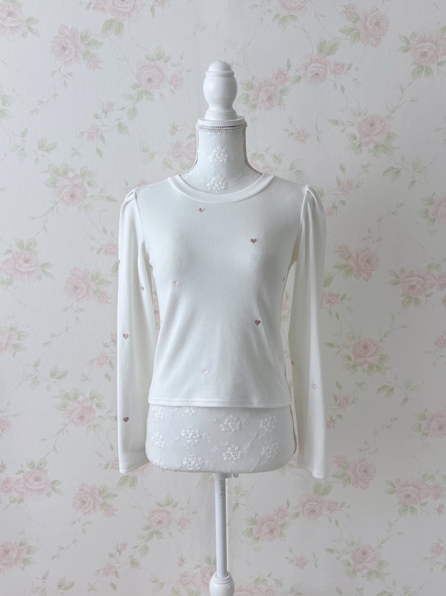 Heart Embroidery Top