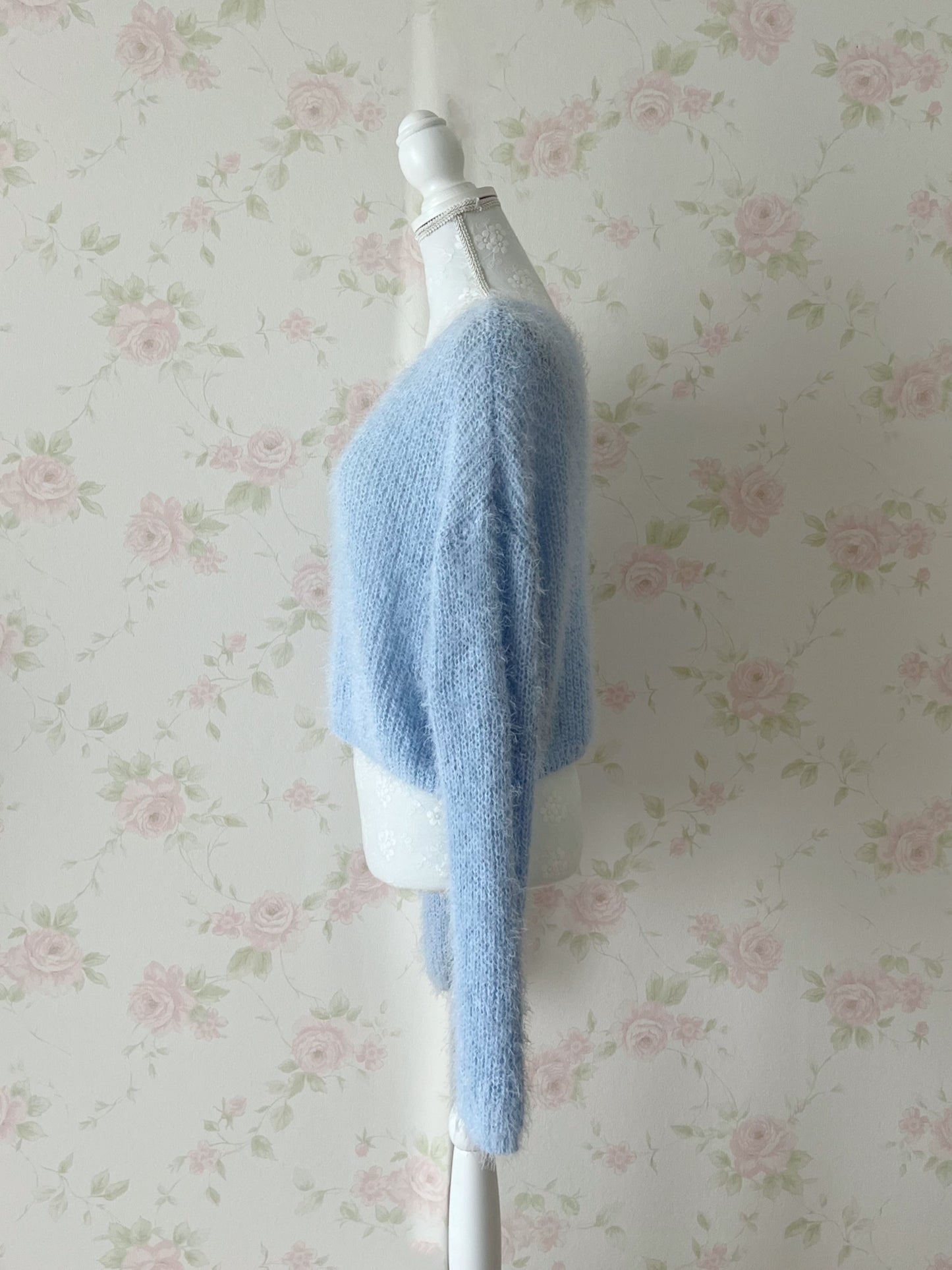 (20% OFF) GRL Shaggy Loose Sweater (Blue)