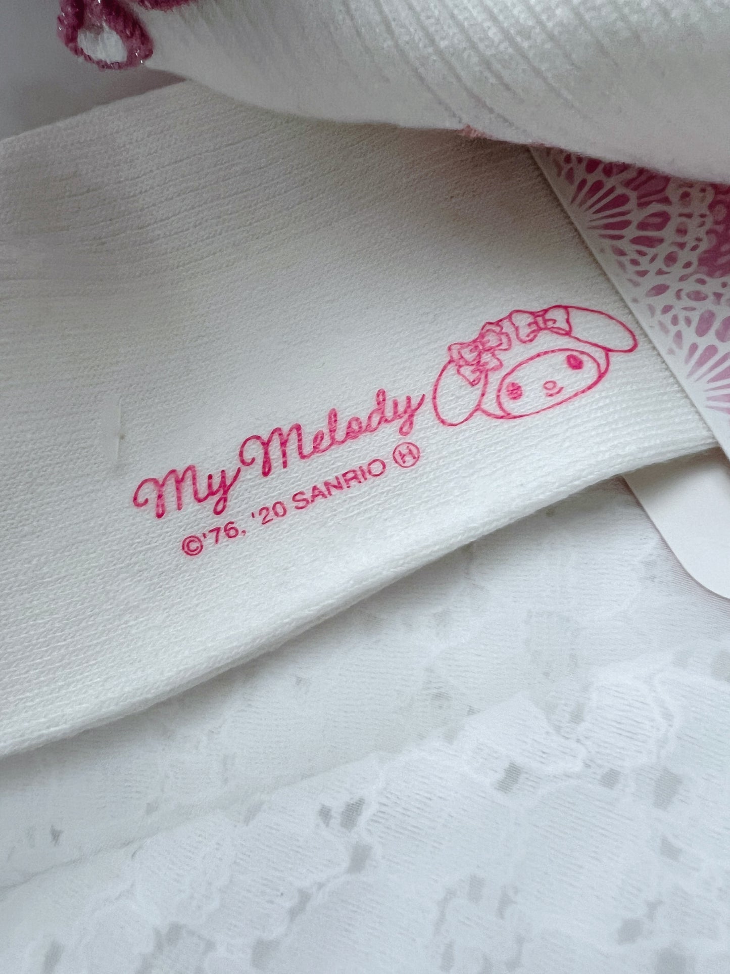 My Melody One Point Embroidery Socks