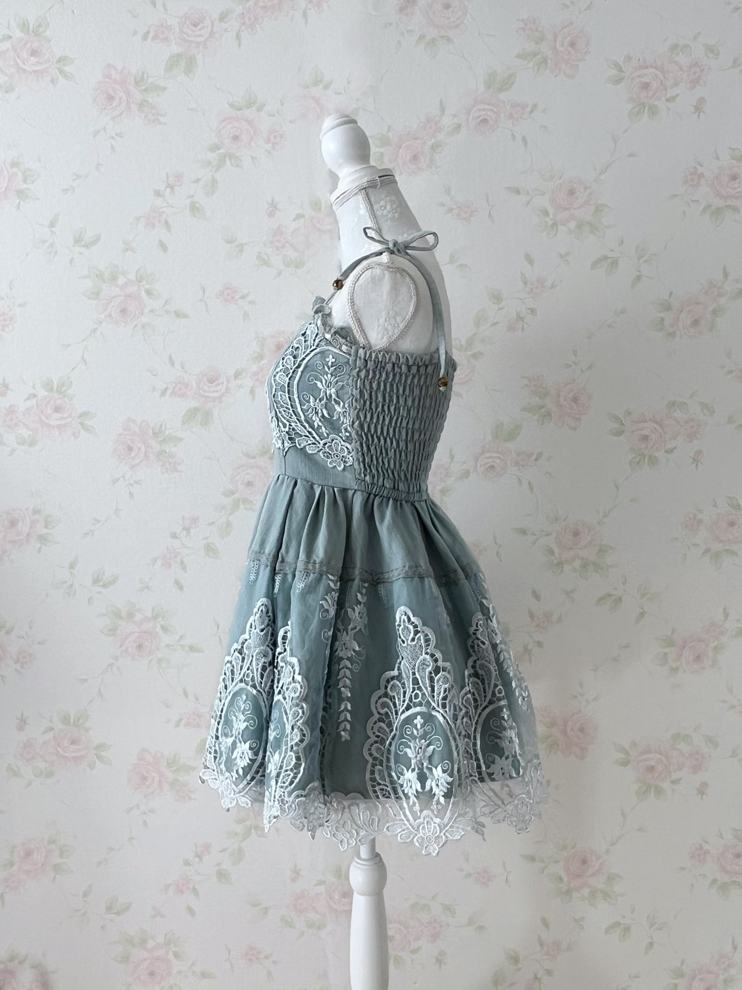 LIZ LISA Denim Lace Mini Dress
