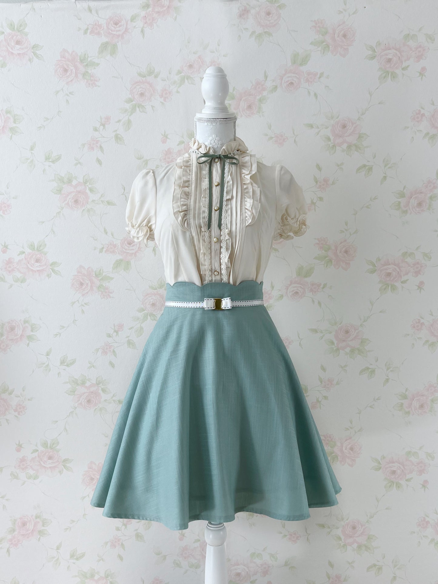 Amavel Classical Stand Collar Blouse