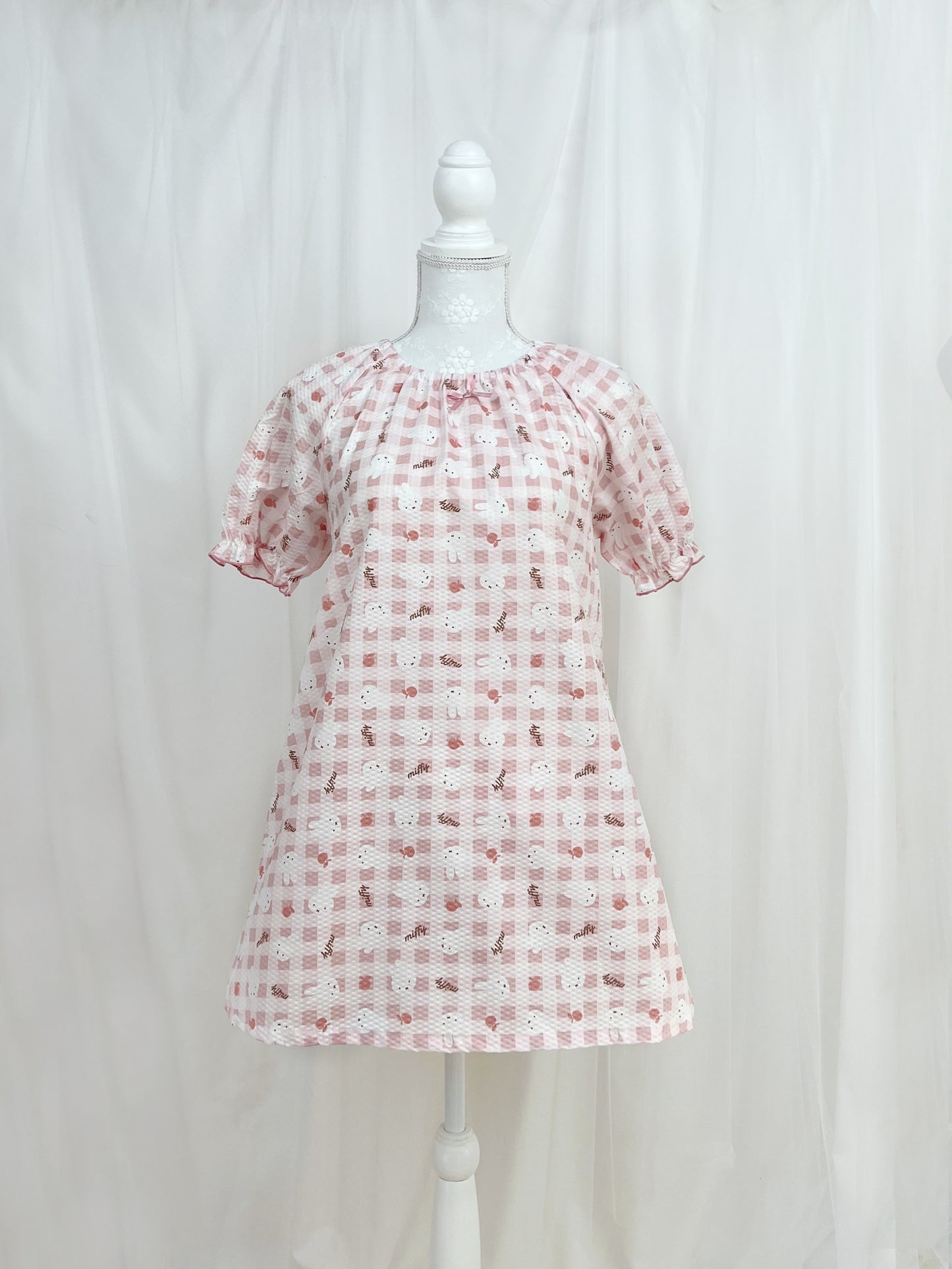 miffy Apple Checked Pajama Set