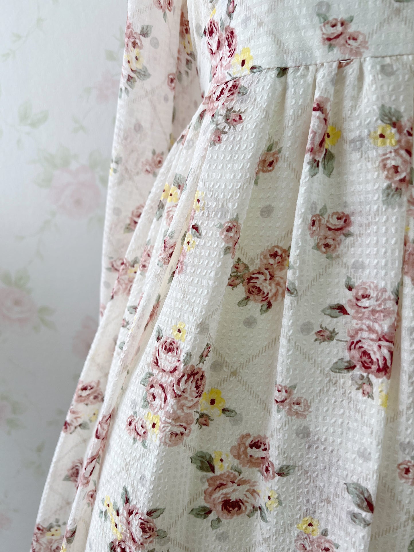 LIZMELO LIZ LISA My Melody Collaboration Floral Dress (White)